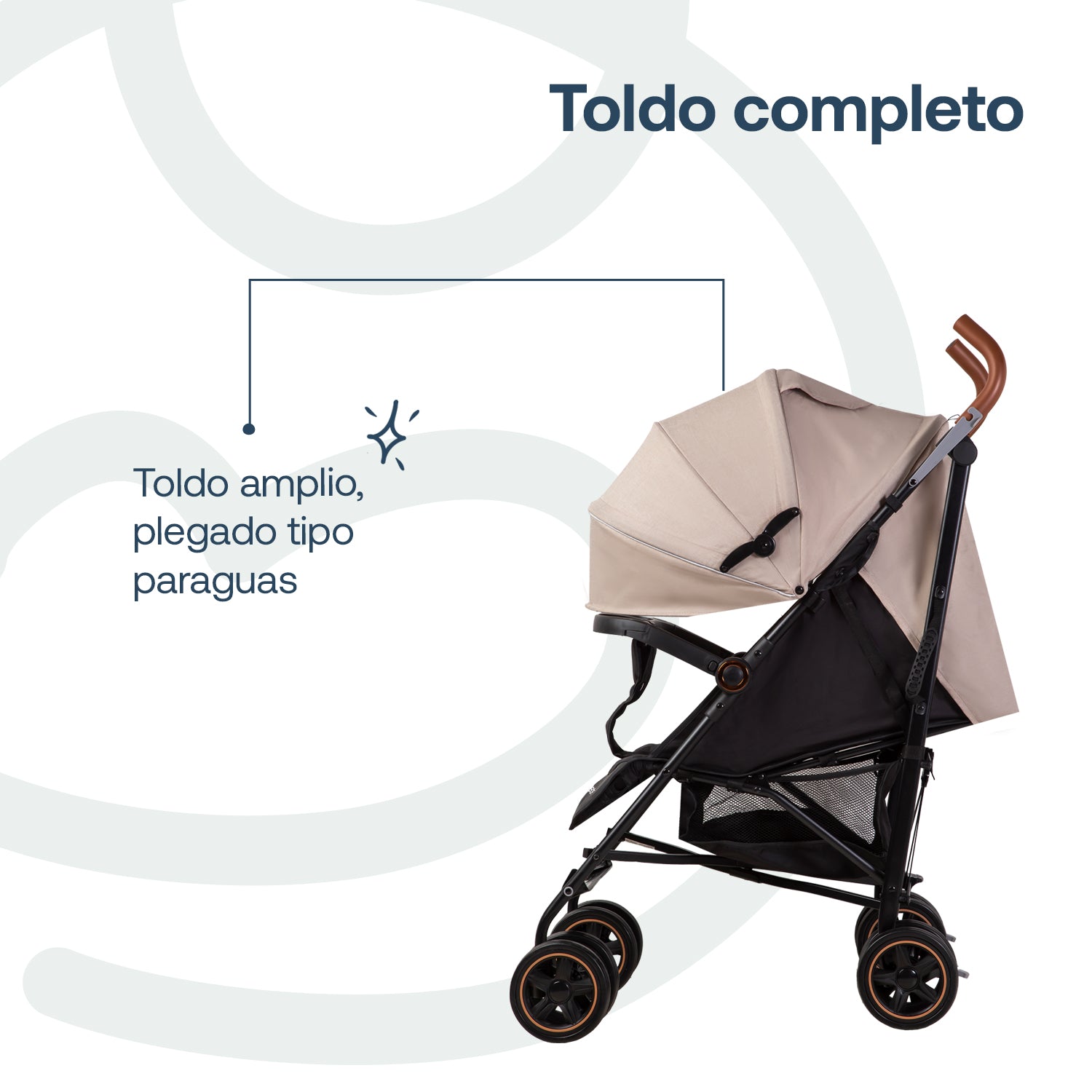 Coche Paragua Magic Ride Beige