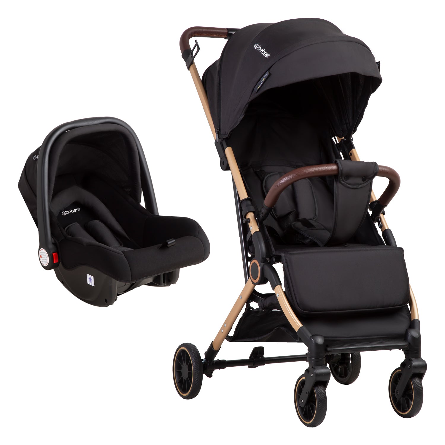Coche Maleta Compacto Travel System Soho Negro