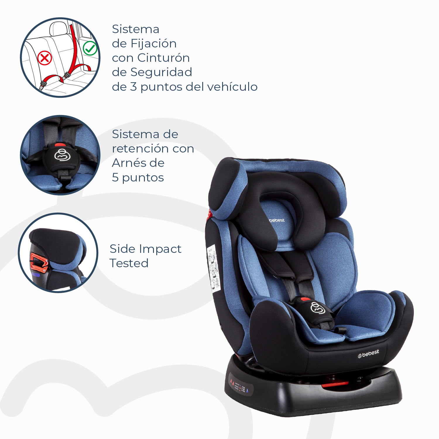Silla de Auto Convertible Orbit LX Azul