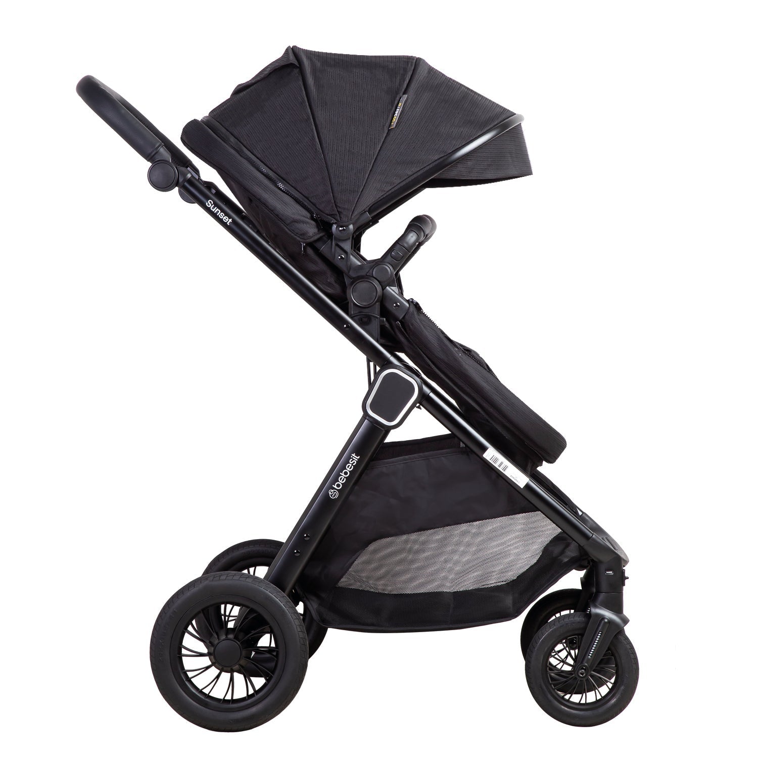 Coche Cuna Travel System Isofix Sunset Premium Negro Bebesit