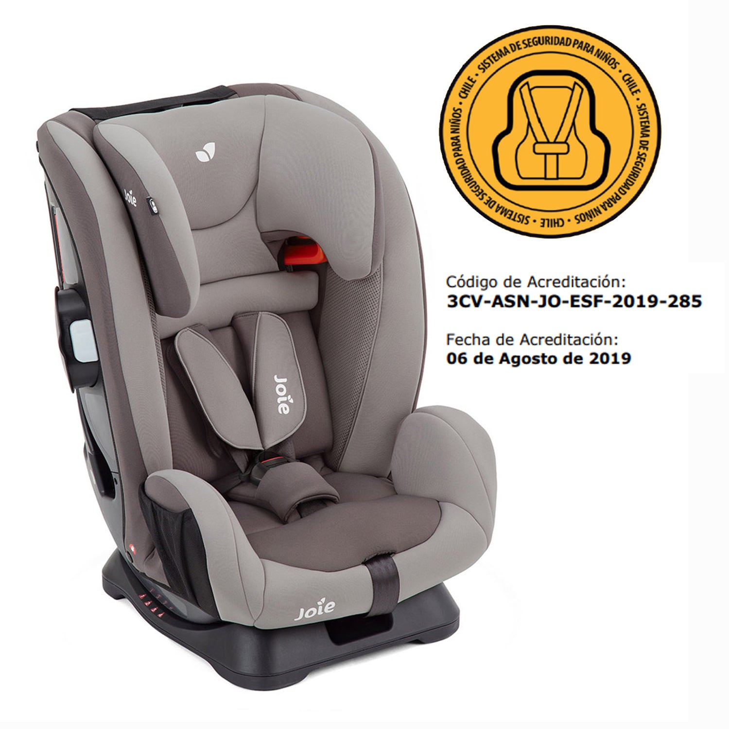 Silla de Auto Combinada Fortifi Dark Pewter