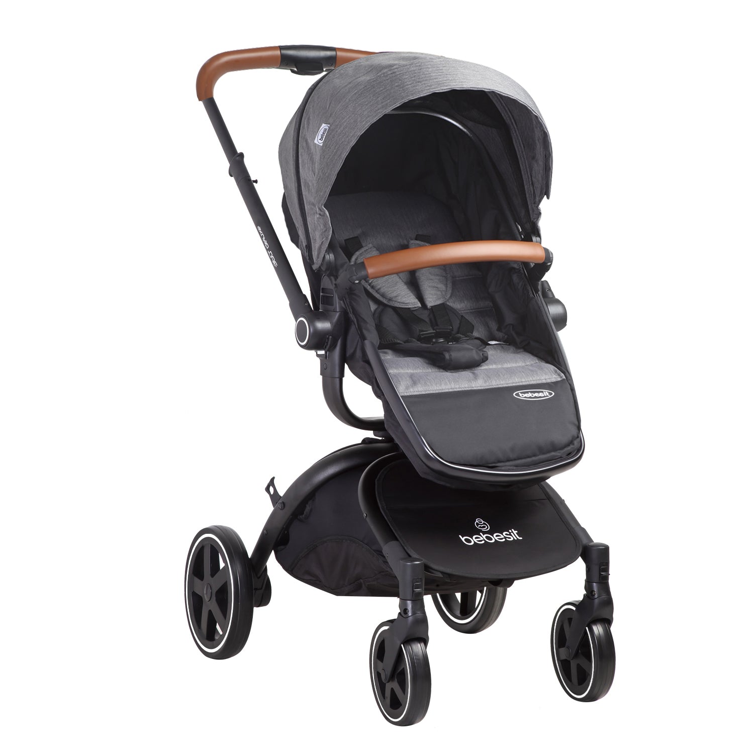 Coche Cuna travel system Deluxe 360° SX Gris