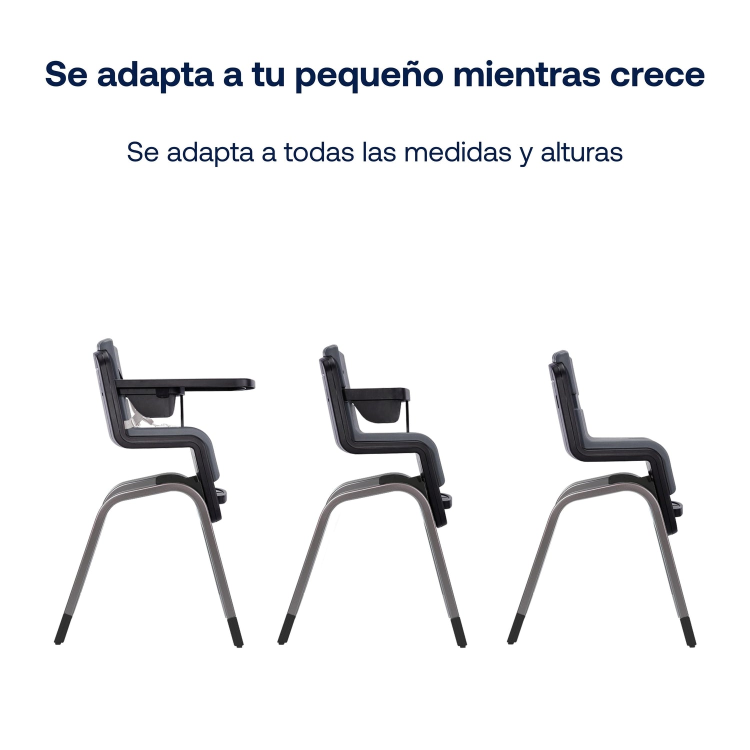 Silla de Comer Zaaz Pewter