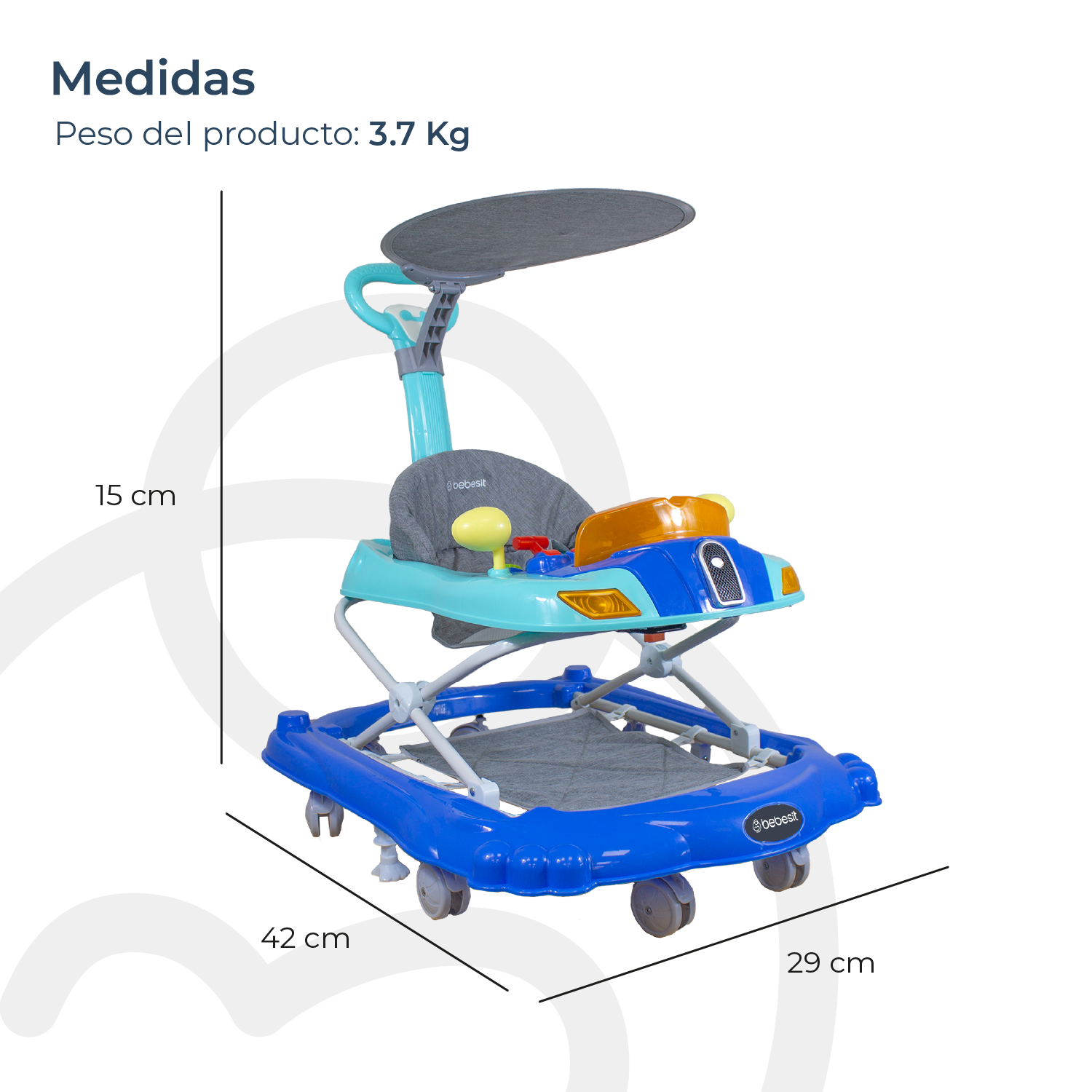 Andador 3 en 1 Discover & Play Azul