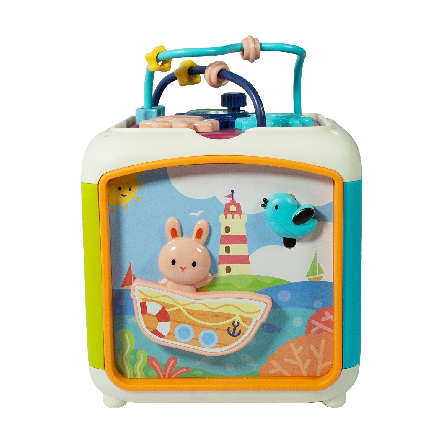 Juguete Decaedro Cubo Interactivo Montessori Aprendizaje Bebe