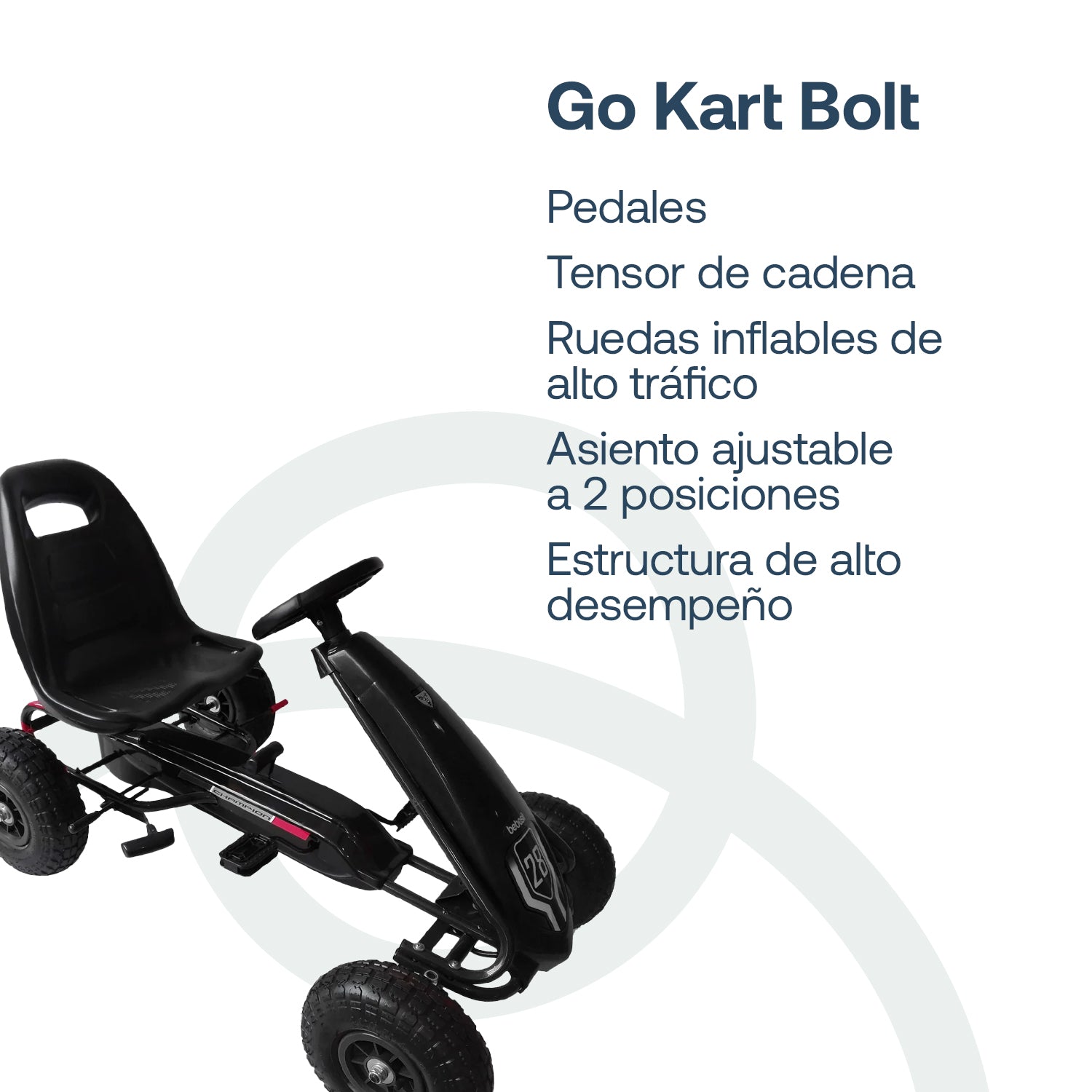 Go Kart Bolt Negro