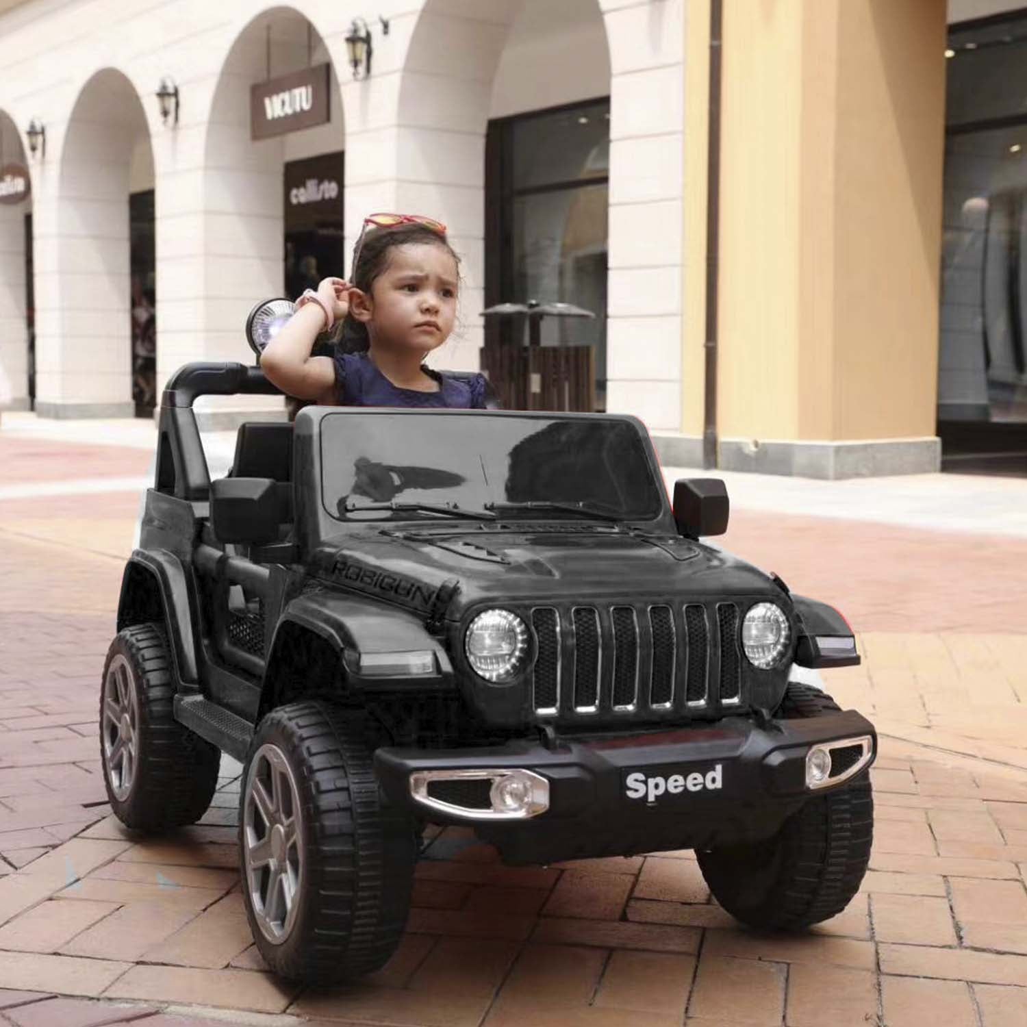 Camioneta Eléctrica Renegade Negro Bebesit