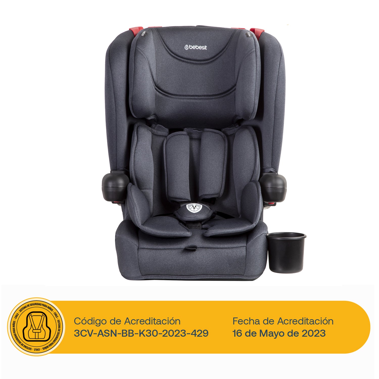 Silla de Auto Butaca SmartFix Isofix Negro