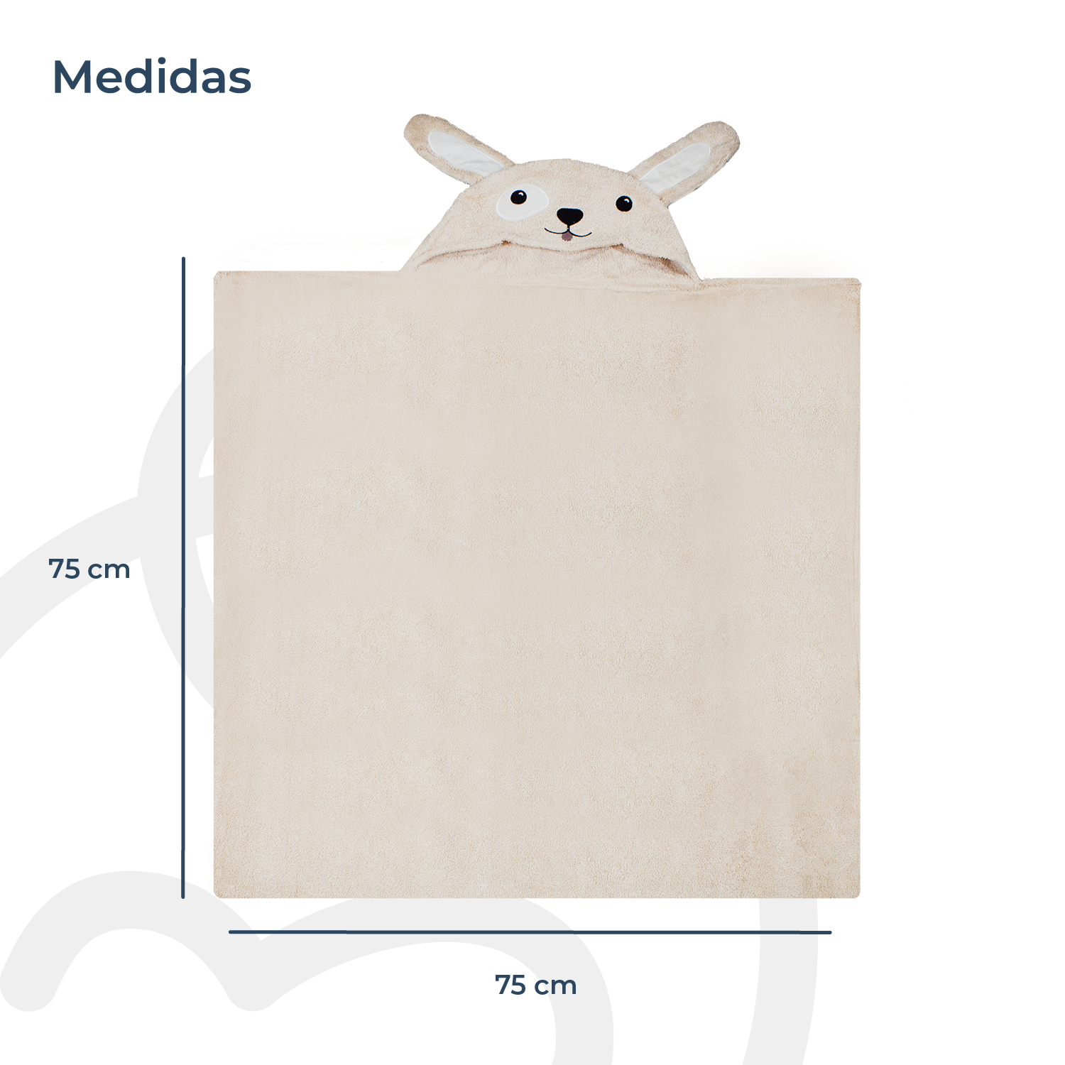 Toalla Capucha Perro Bebesit