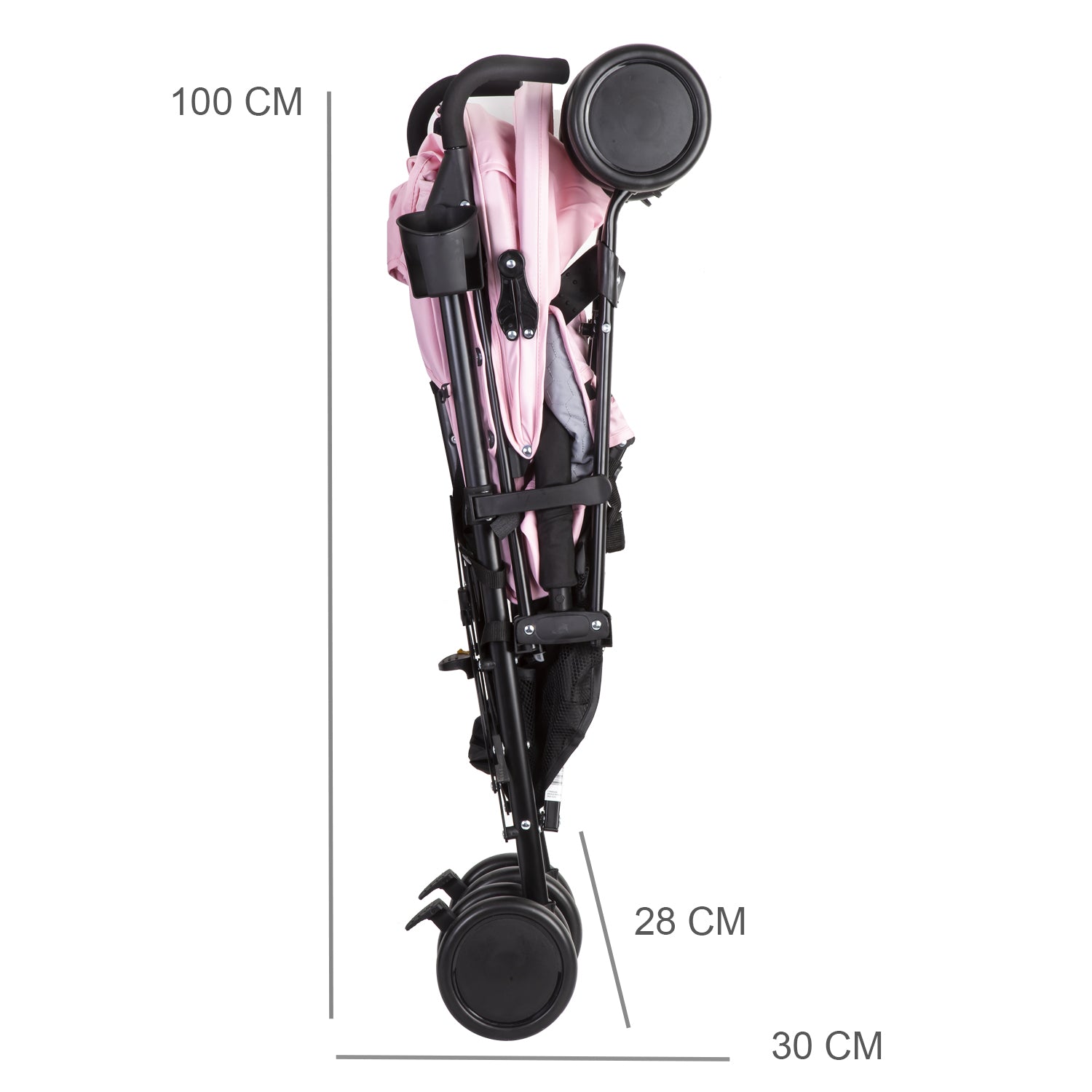 Coche Paragua Khronos Rosado