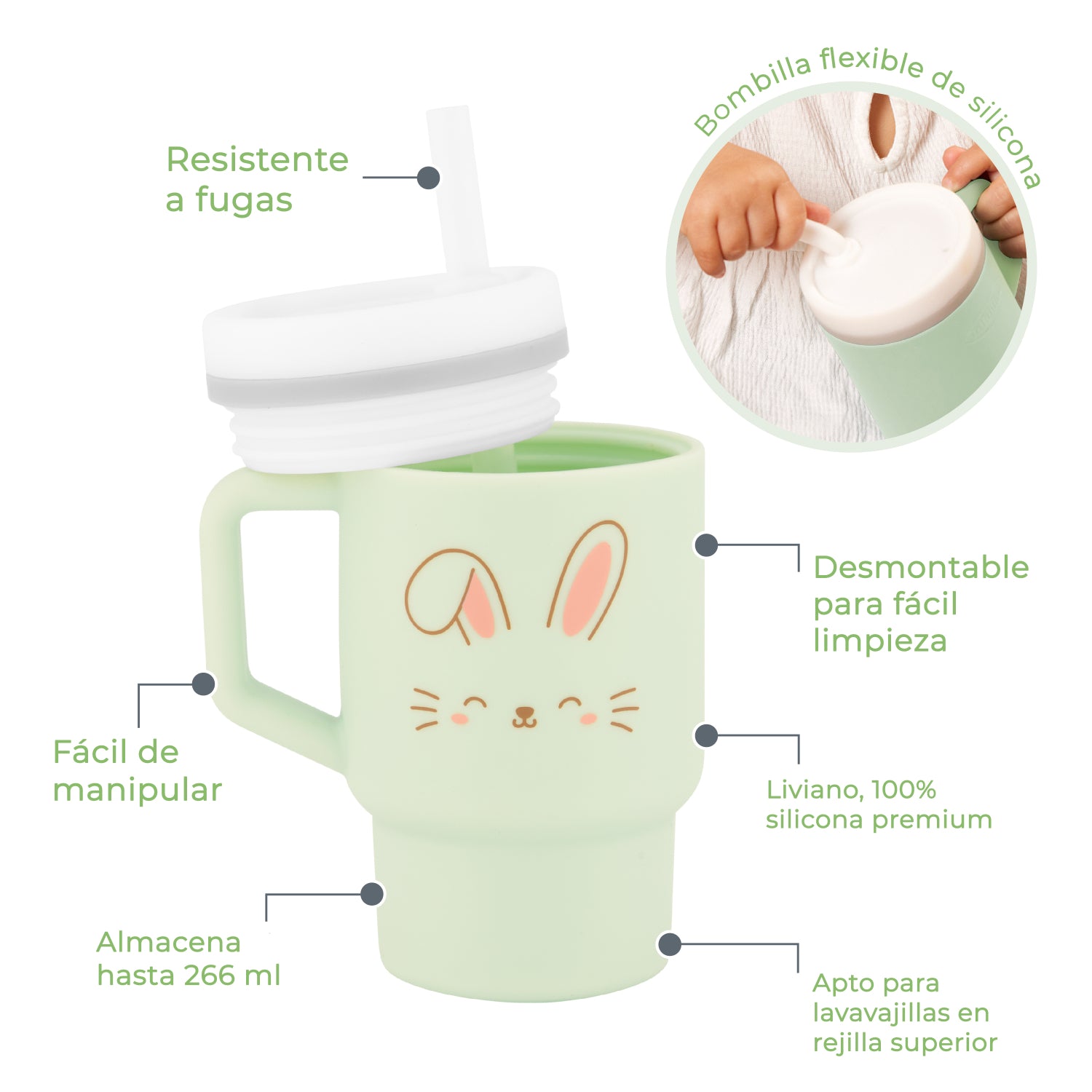 Vaso Entrenamiento My 1st Tumbler Bunny