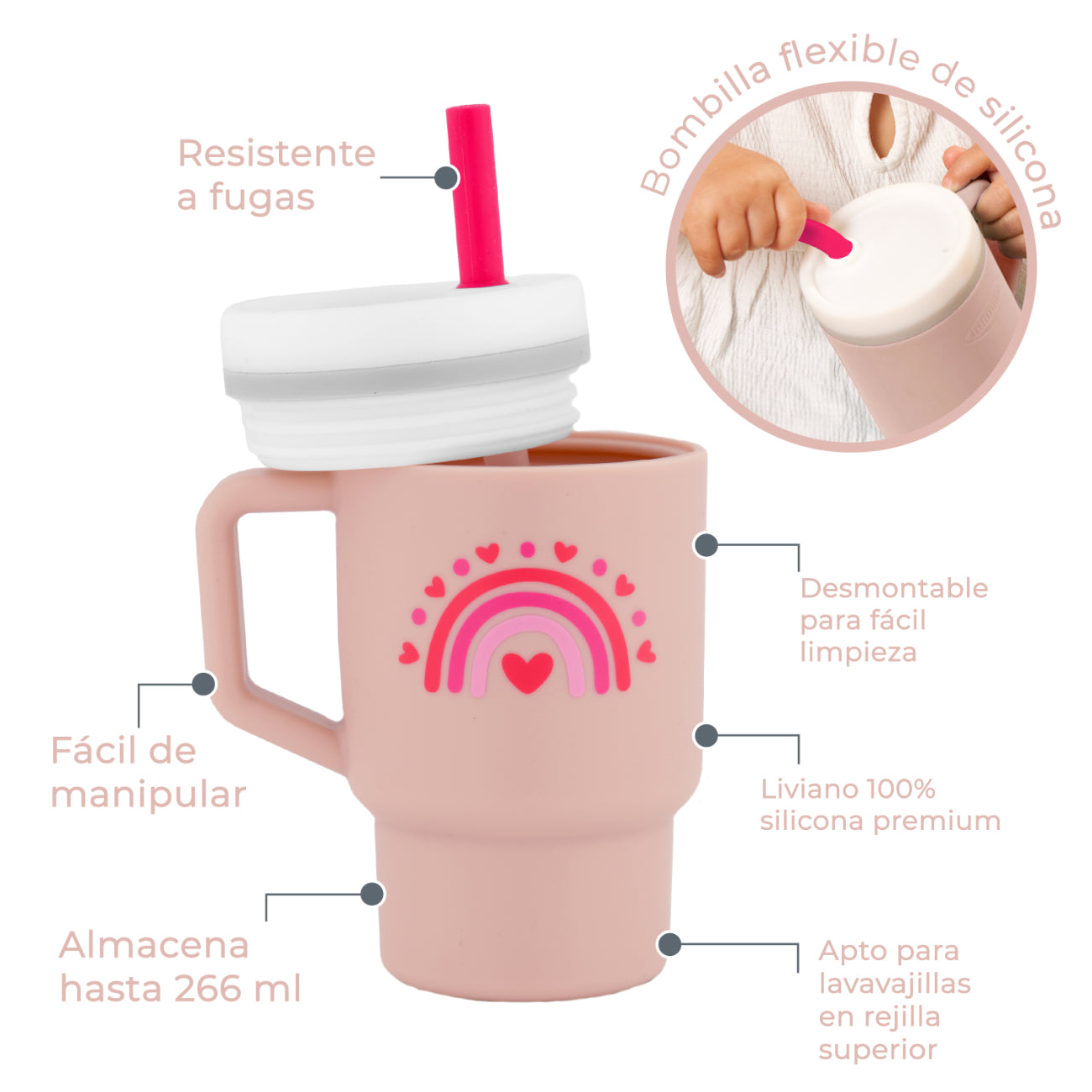 Vaso Entrenamiento My 1st Tumbler Valentines