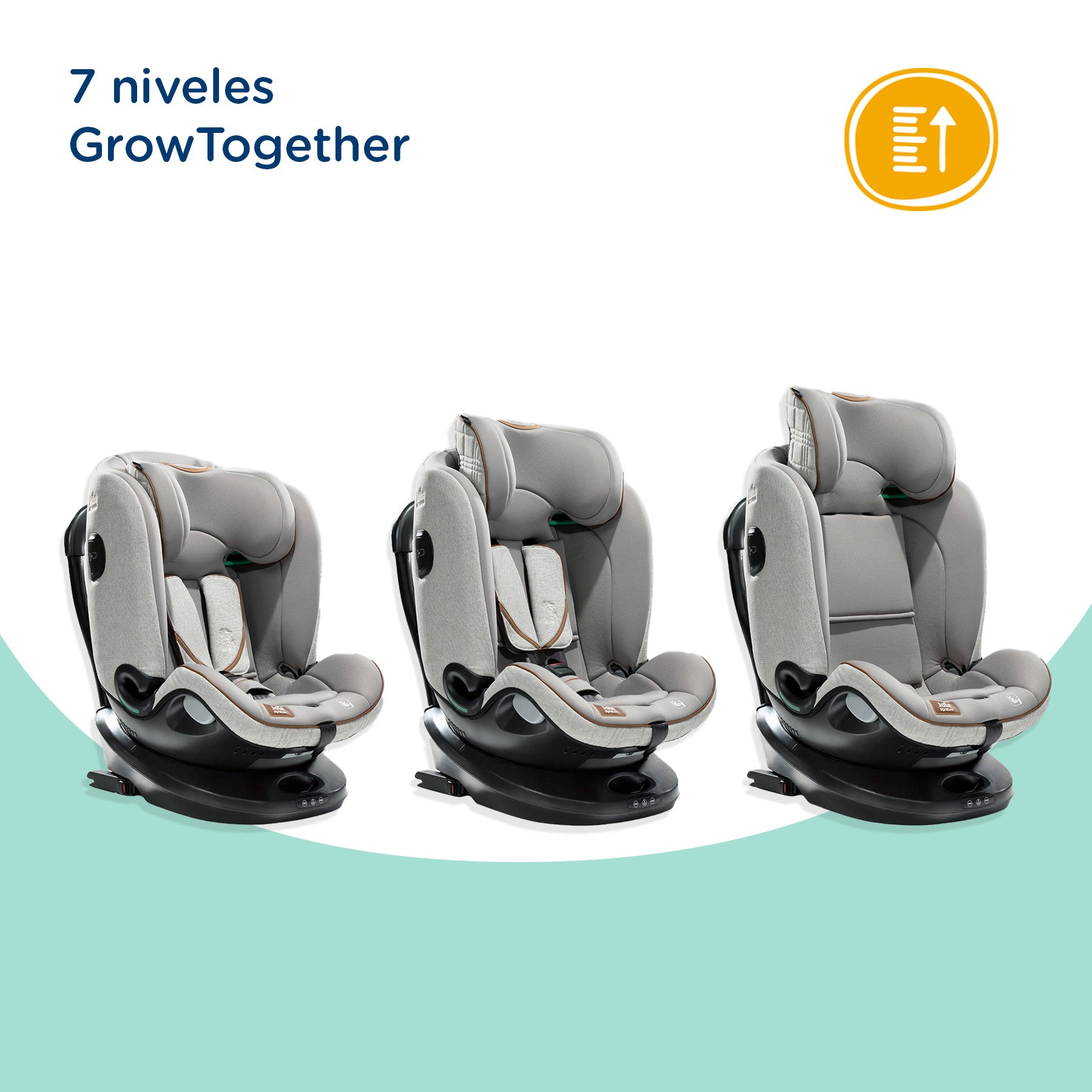 Silla de auto Convertible I-Spin Grow Oyster