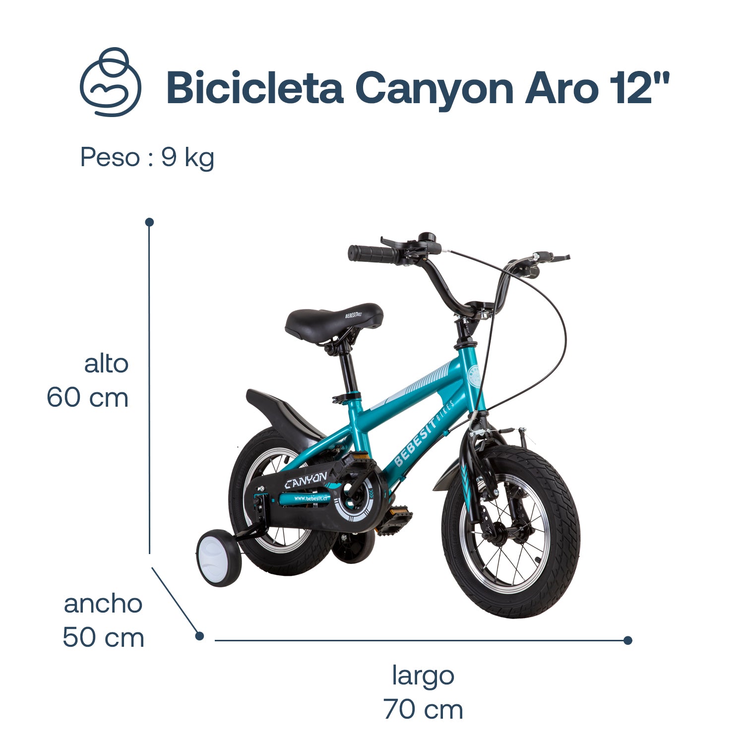 Bicicleta Infantil Canyon Aro 12 Verde