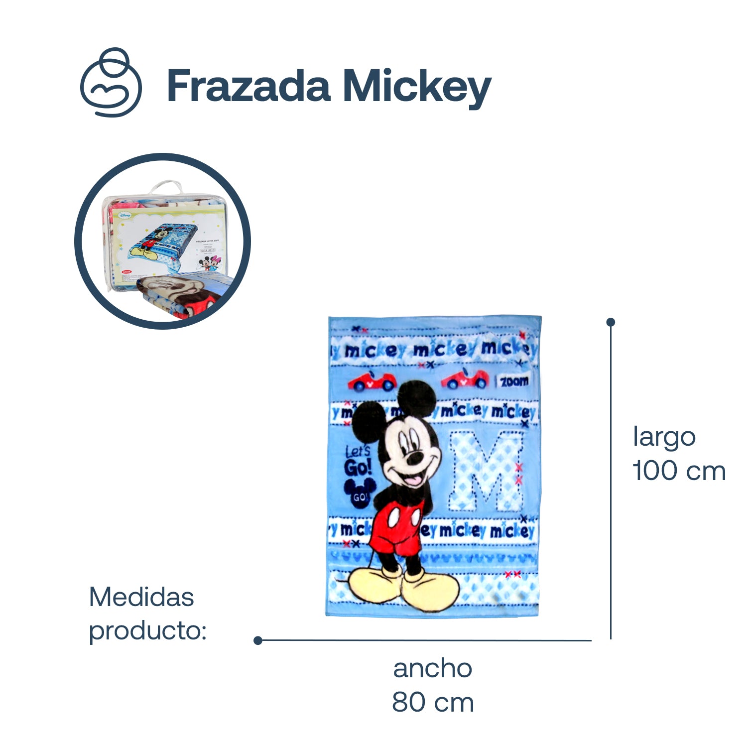 Frazada Mickey Celeste