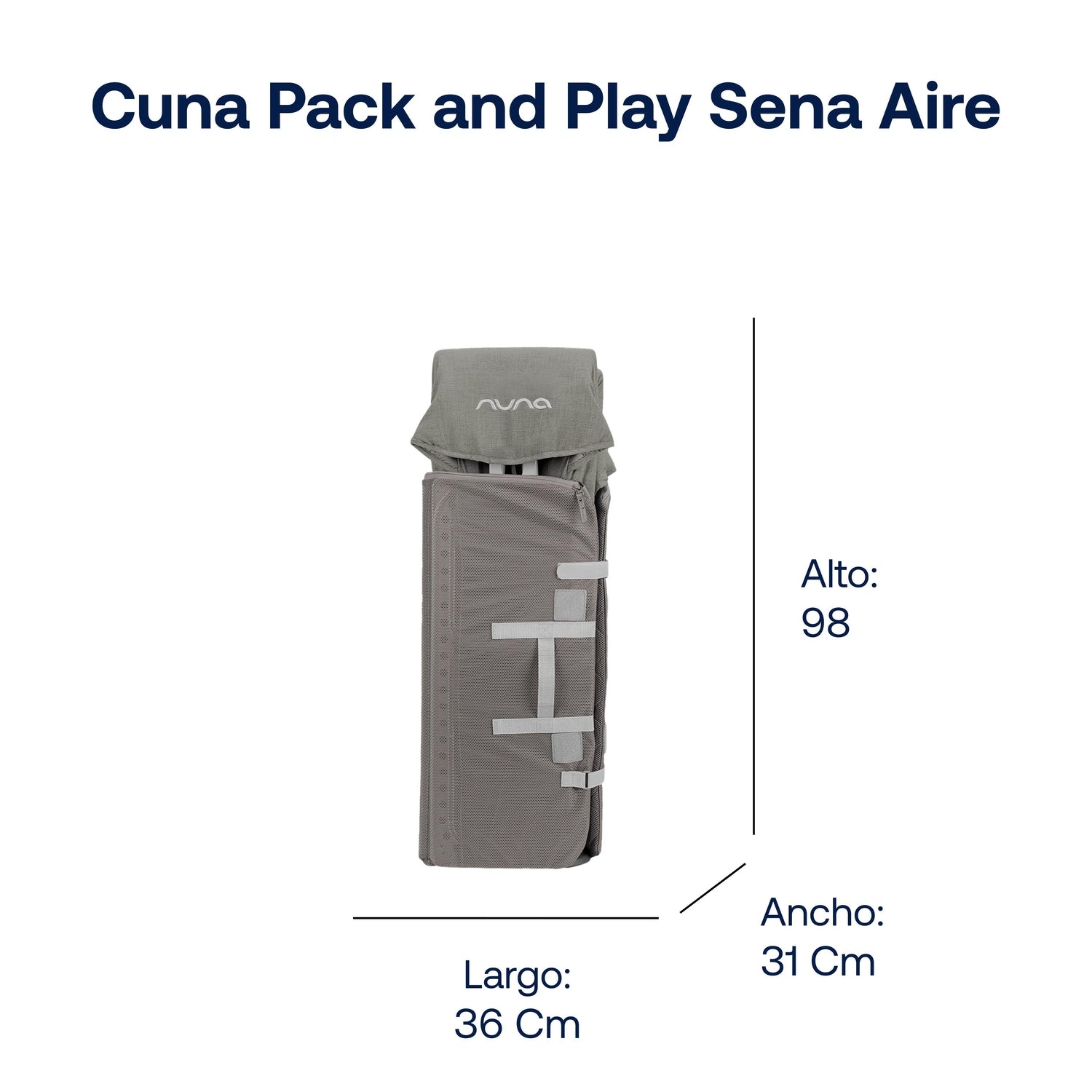 Cuna Pack and Play Sena Aire Frost