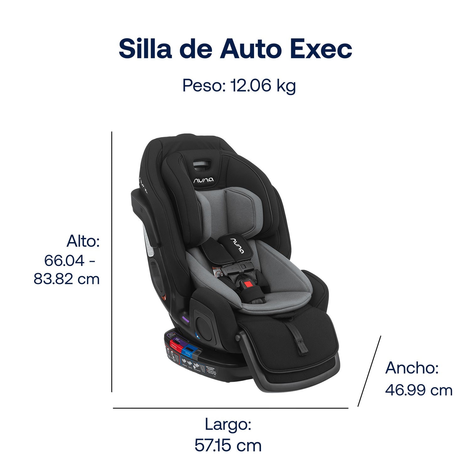 Silla de Auto Convertible Exec Caviar