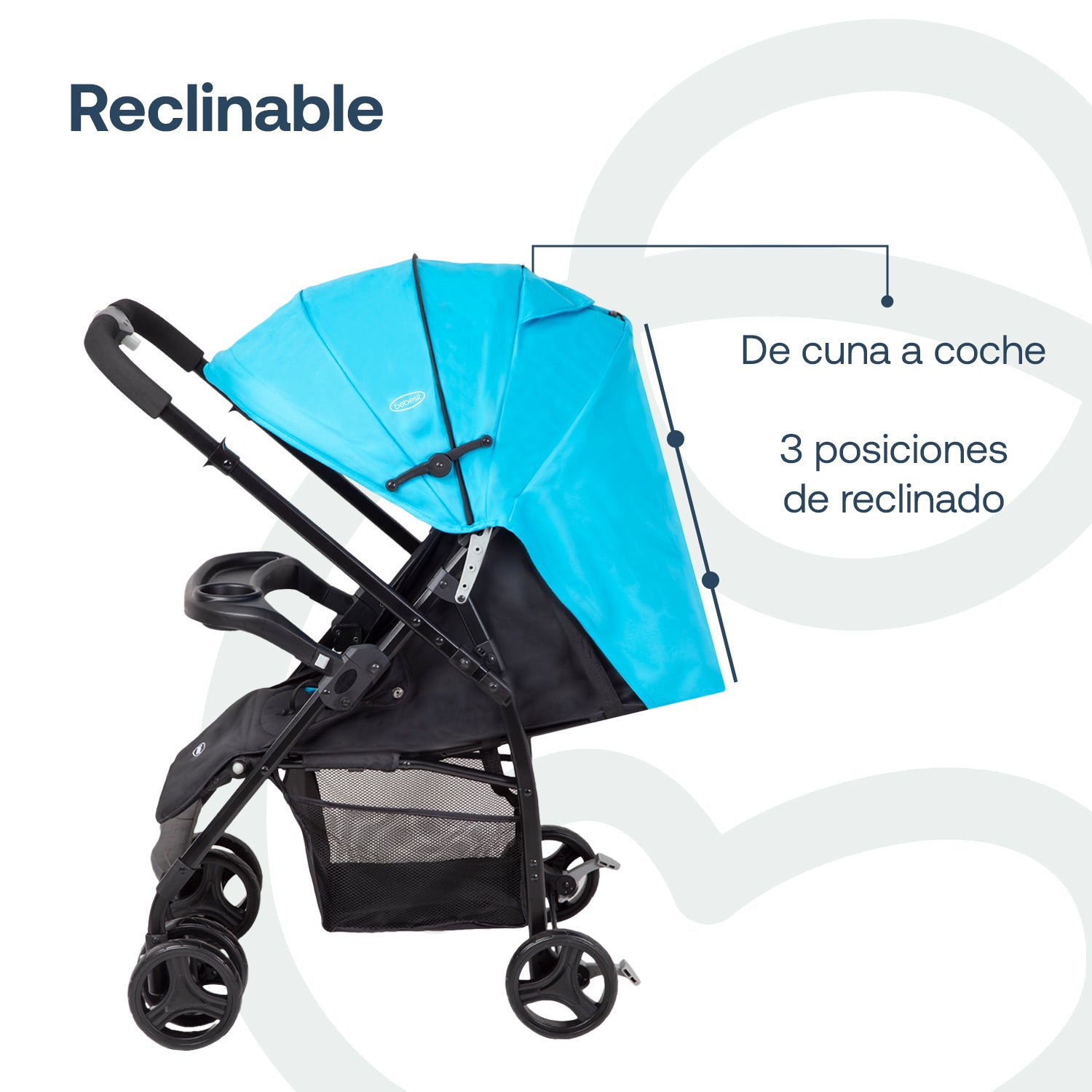 Coche Travel System Go Lite Azul