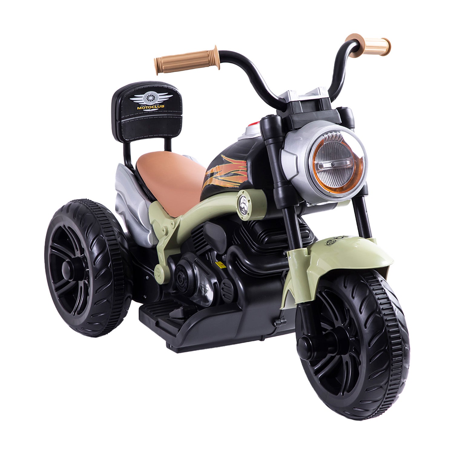 Moto Eléctrica Chopper Verde Bebesit