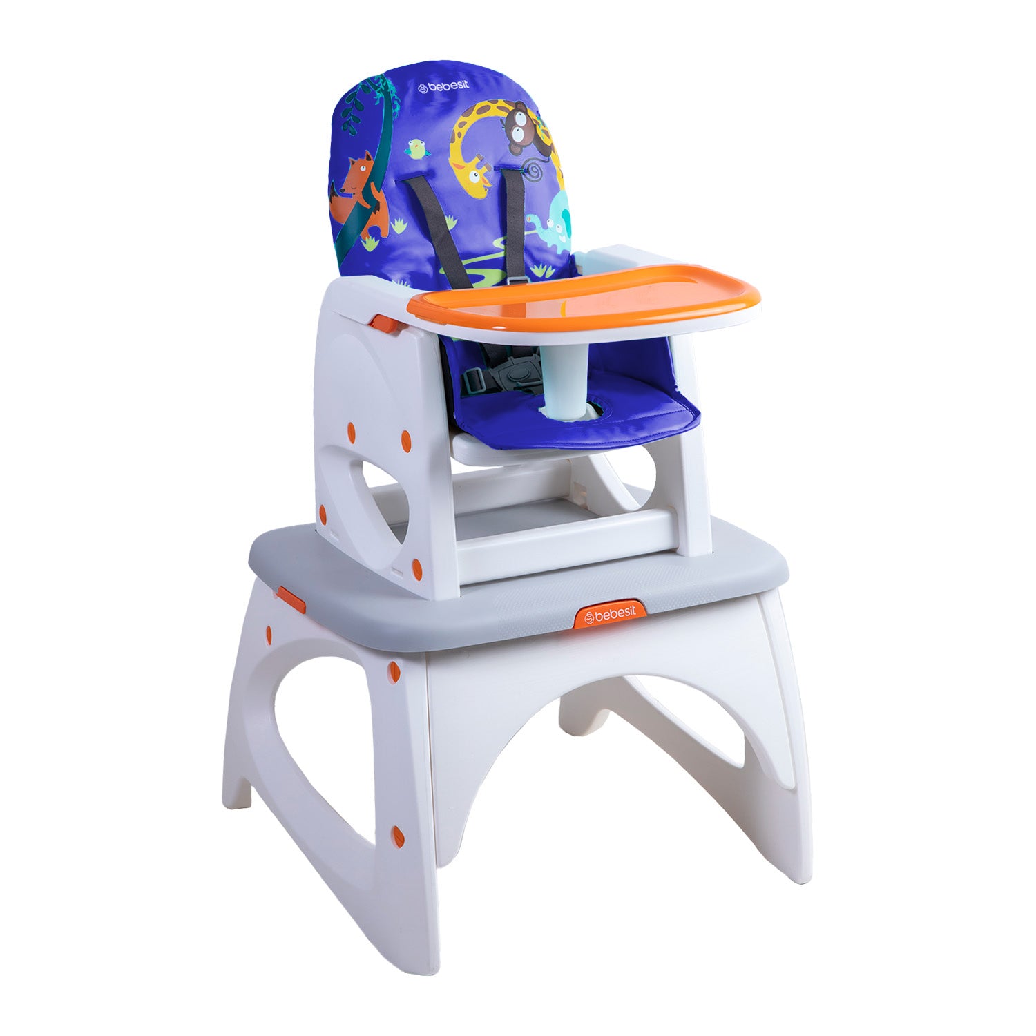 Silla de Comer Escritorio Balancin Eat&Swing Azul Bebesit