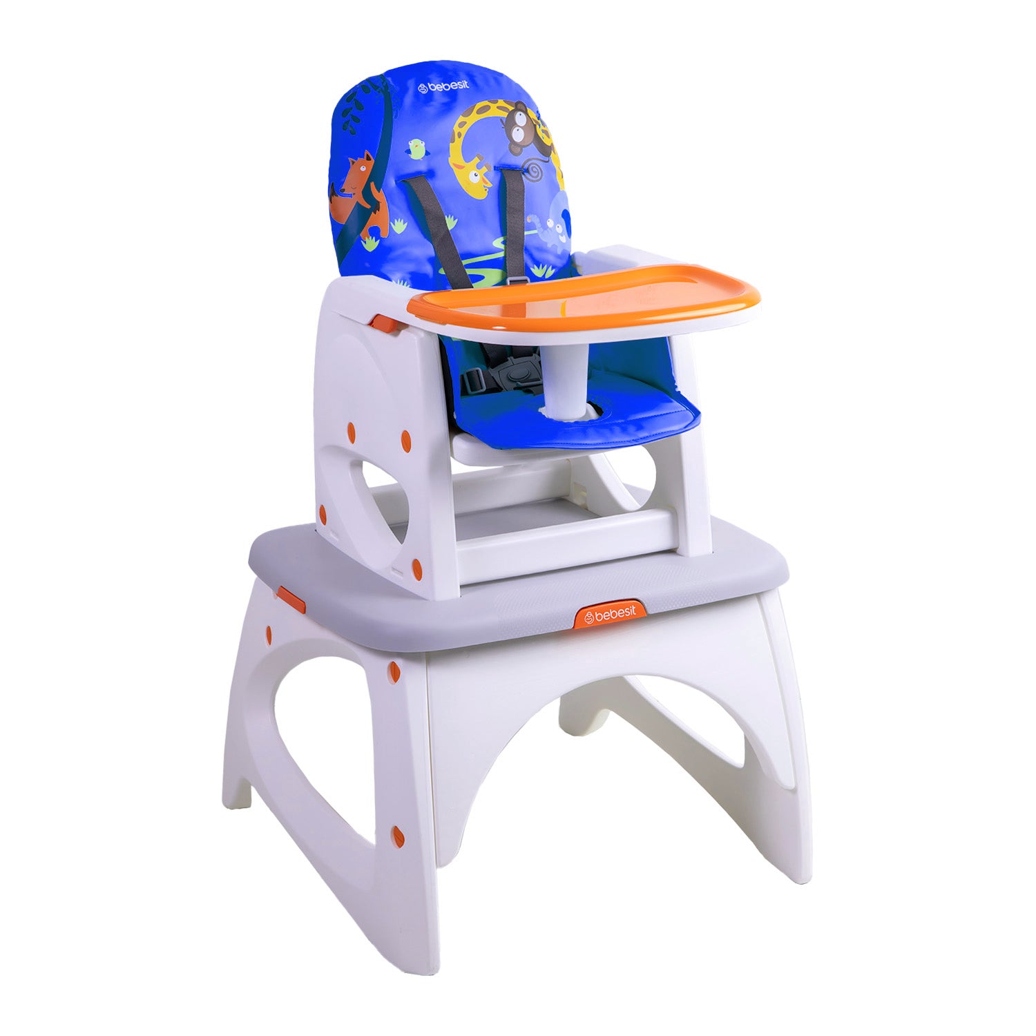 Silla de Comer Escritorio Balancin Eat&Swing Azul Bebesit