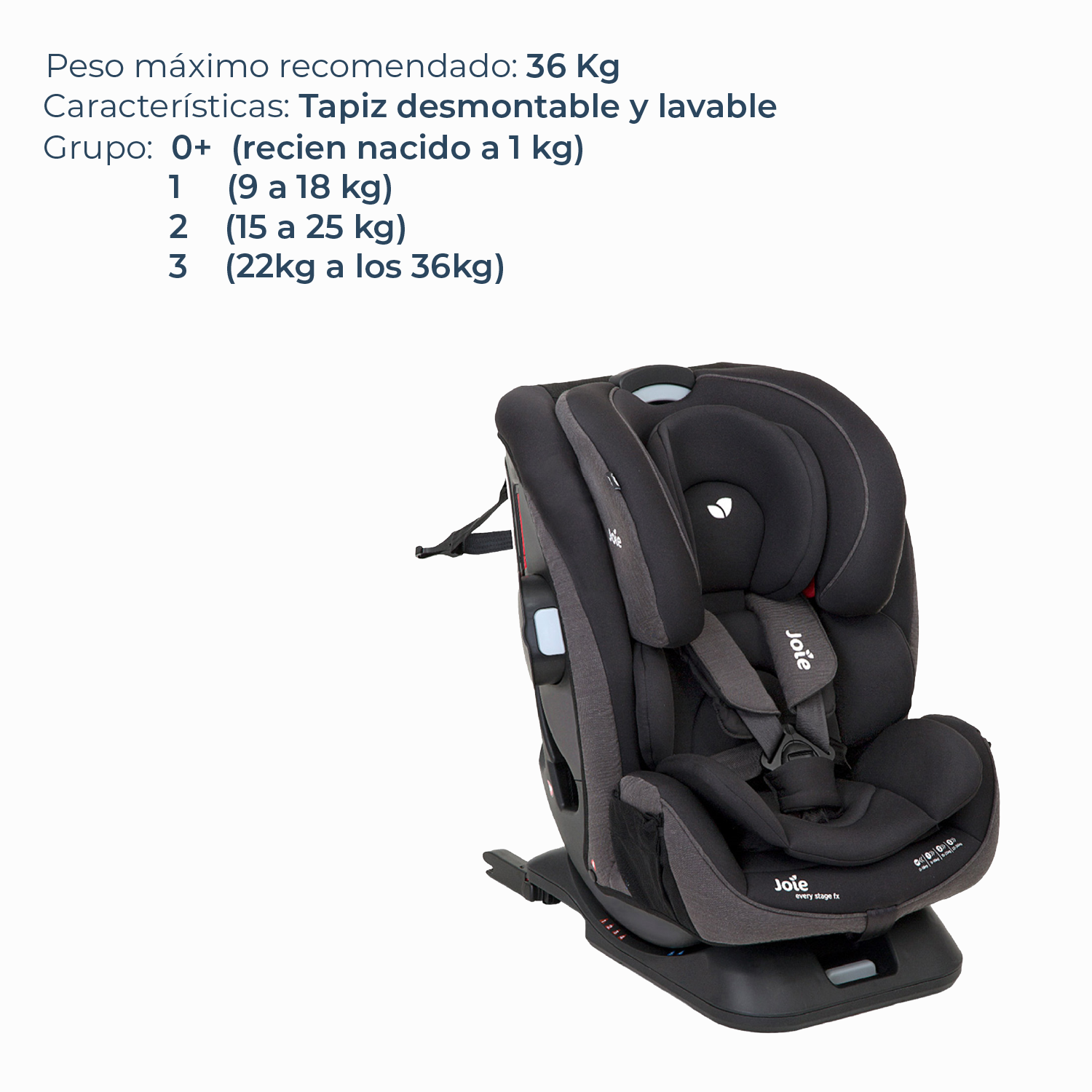 Silla de Auto Convertible Every Stage FX Coal
