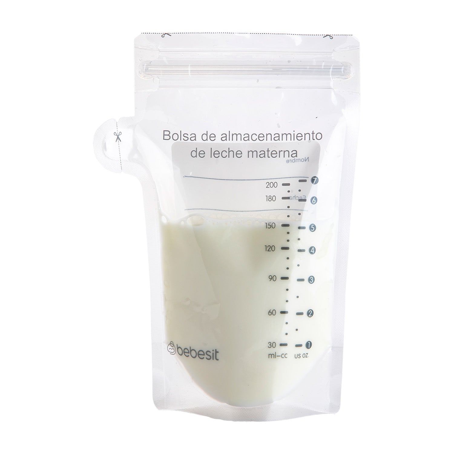 Pack 30 Bolsas Para almacenar Leche Materna 200 Ml Bebesit