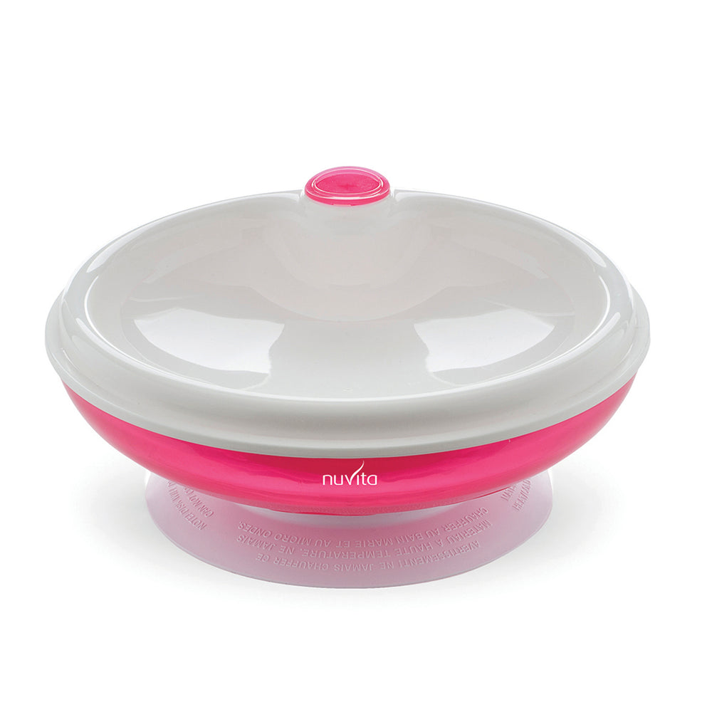 Plato Térmico Para Microondas Rosado
