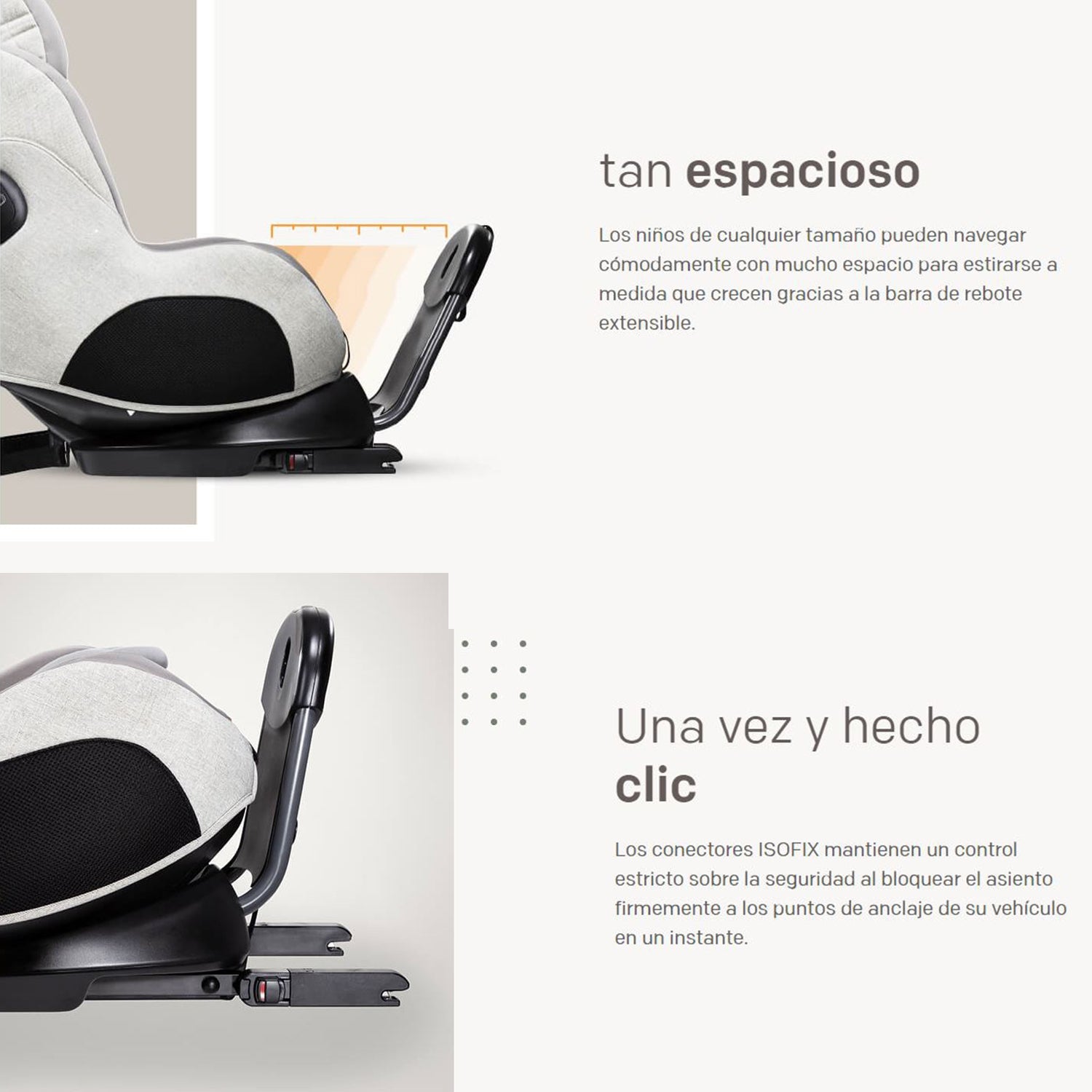 Silla de auto Convertible i-Prodigi Oyster