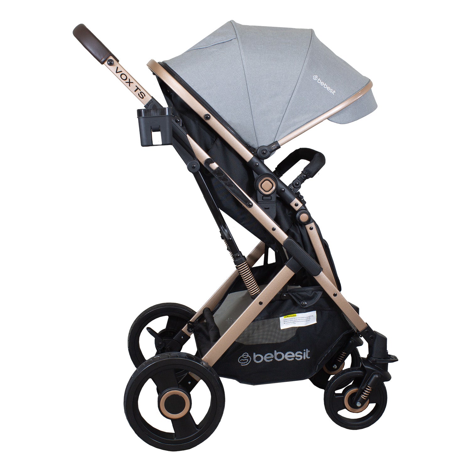 Coche Cuna Travel System Vox Gold Gris Bebesit