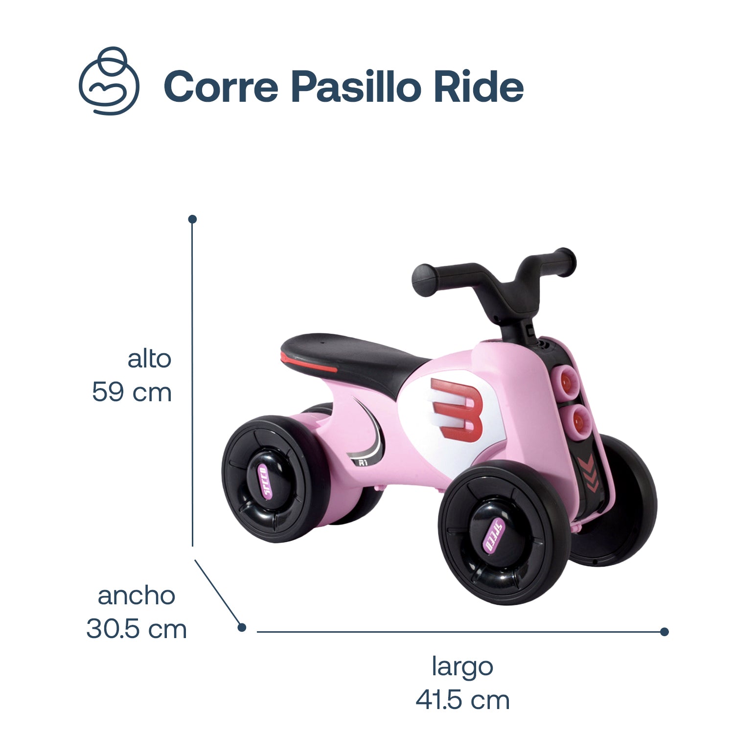 Corre Pasillo Ride Rosa Bebesit