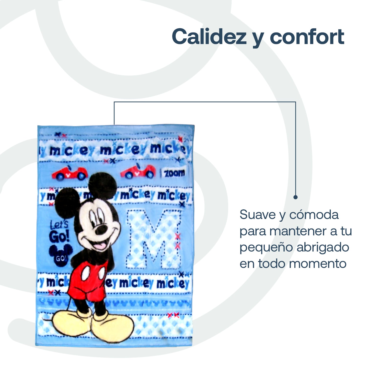 Cobertor Cuna Mickey Celeste
