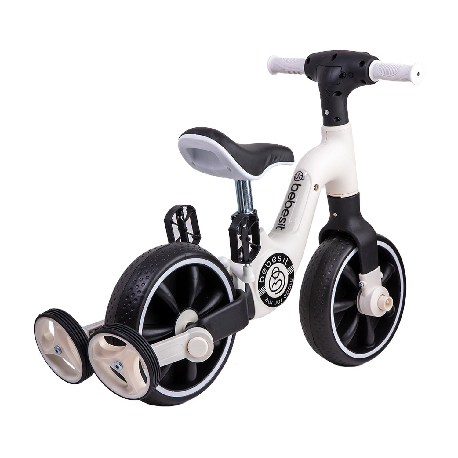 Triciclo Bicicleta Aprendizaje Pedales 2 en 1 XT05 Blanco
