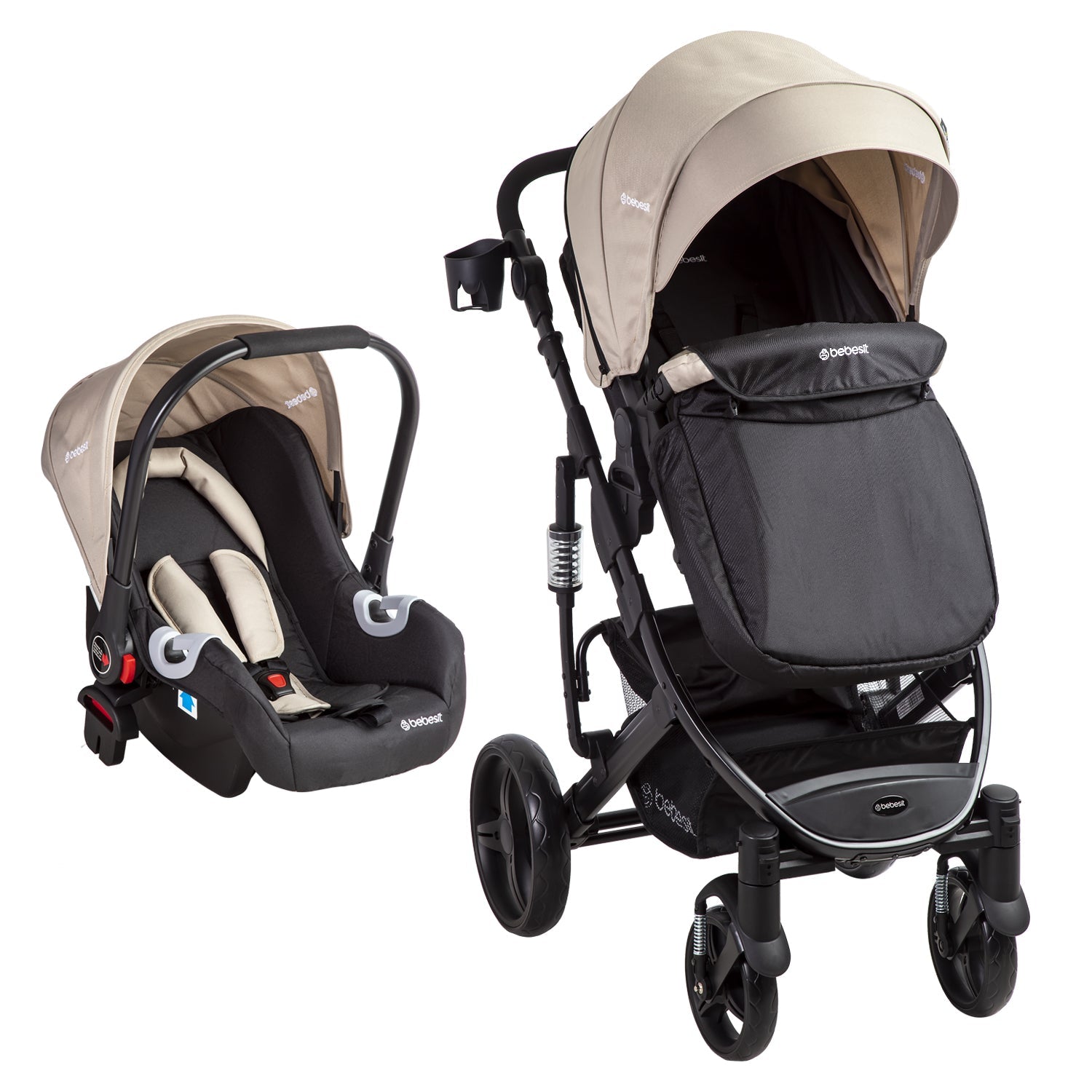 Coche Cuna travel system Quest Beige Bebesit