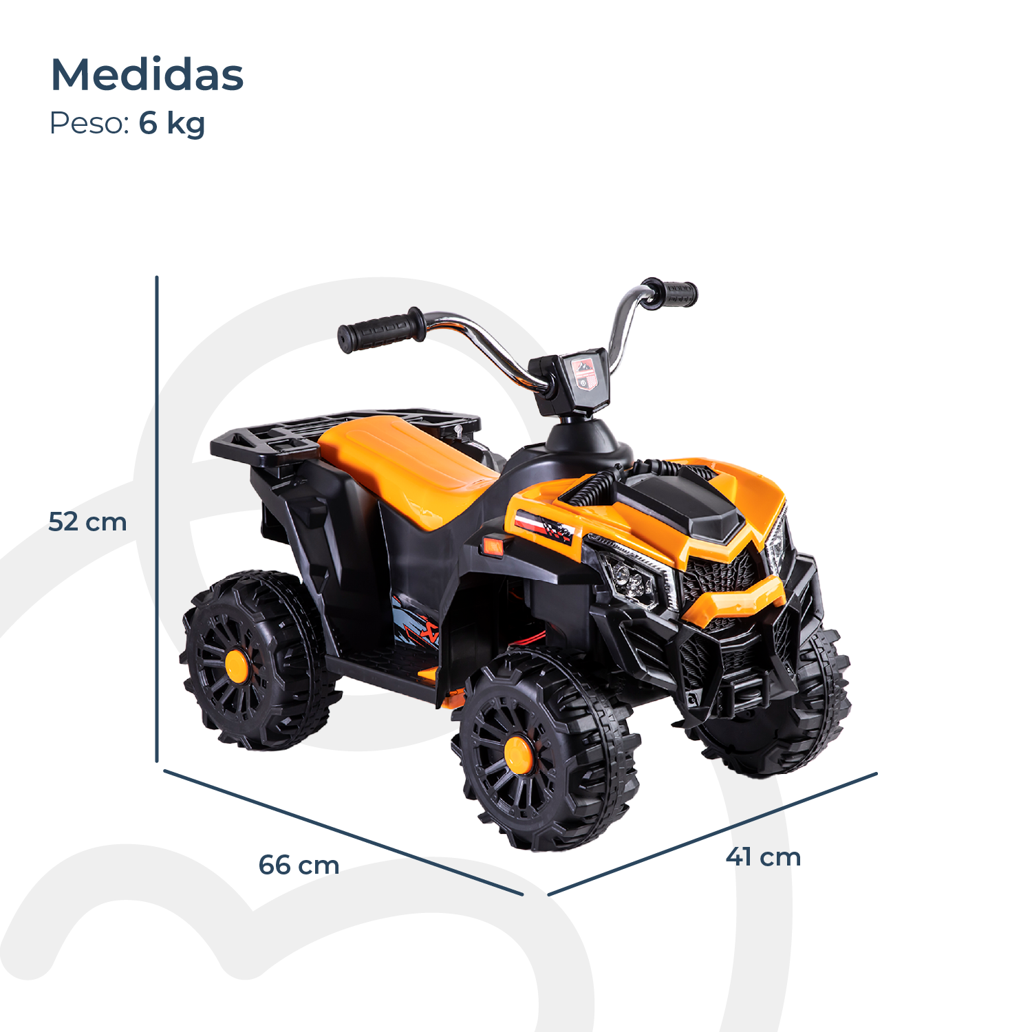 Cuatrimoto a Batería Bebesit QUAD - Amarillo