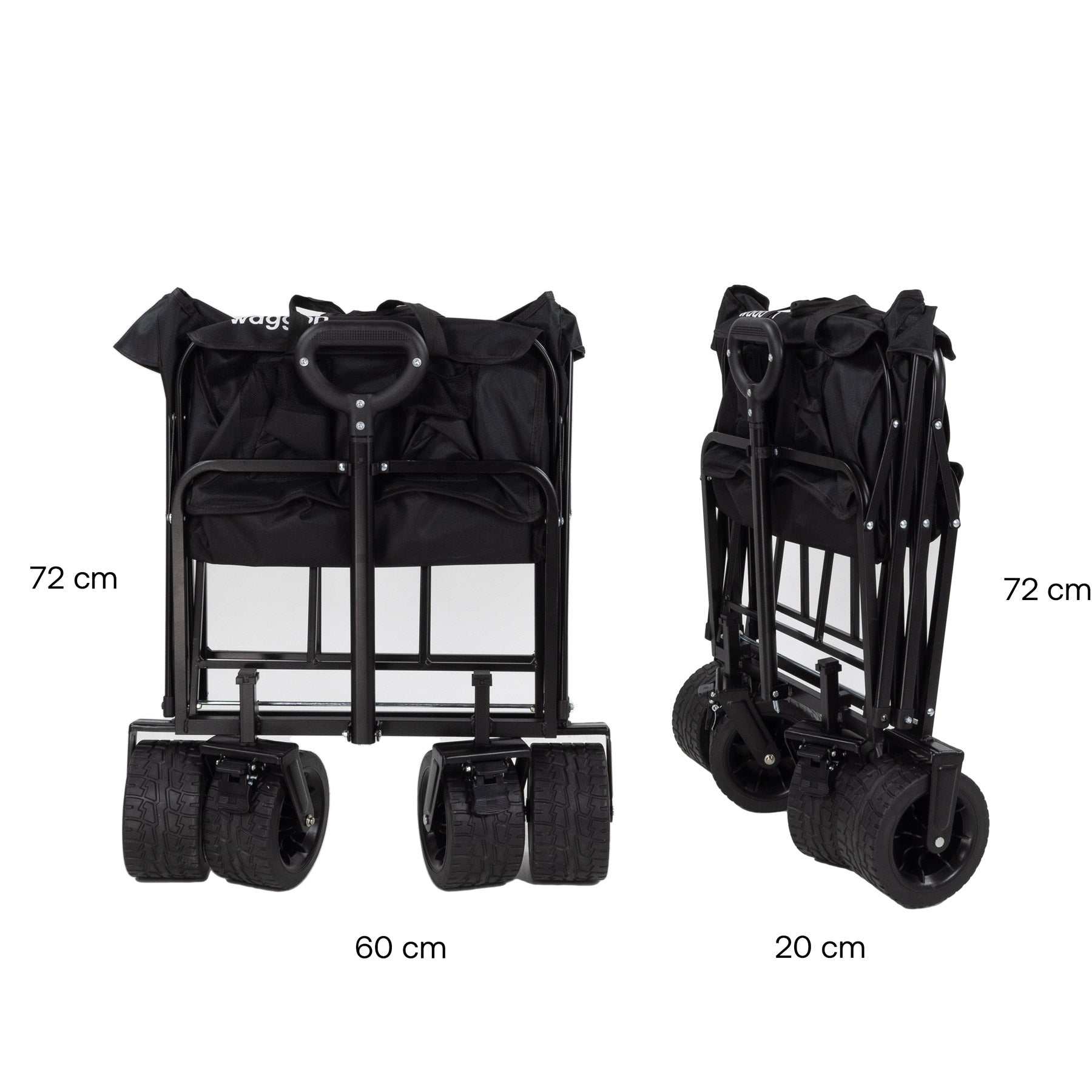 Carro de arrastre Wagon Negro