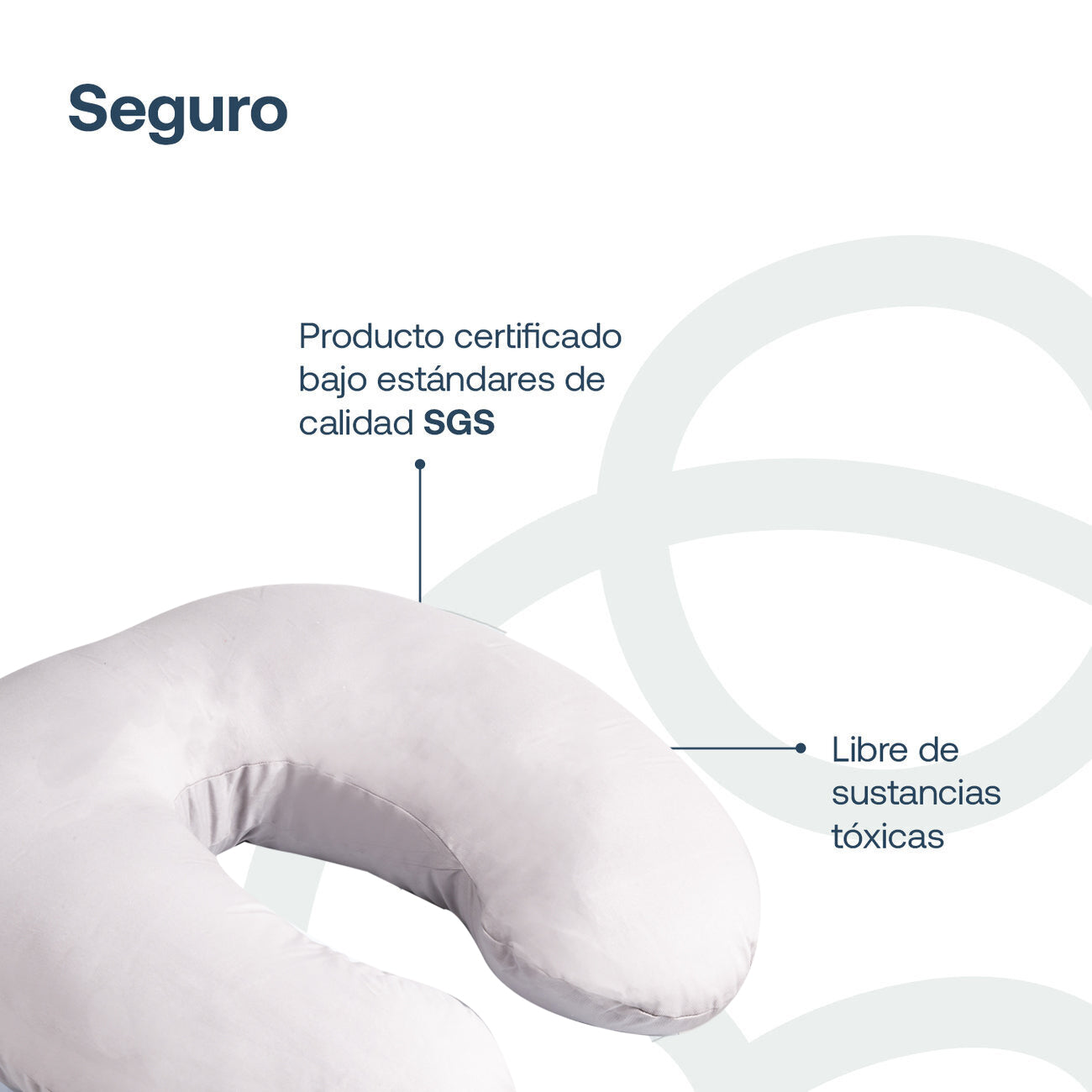 Cojin de Lactancia Gris