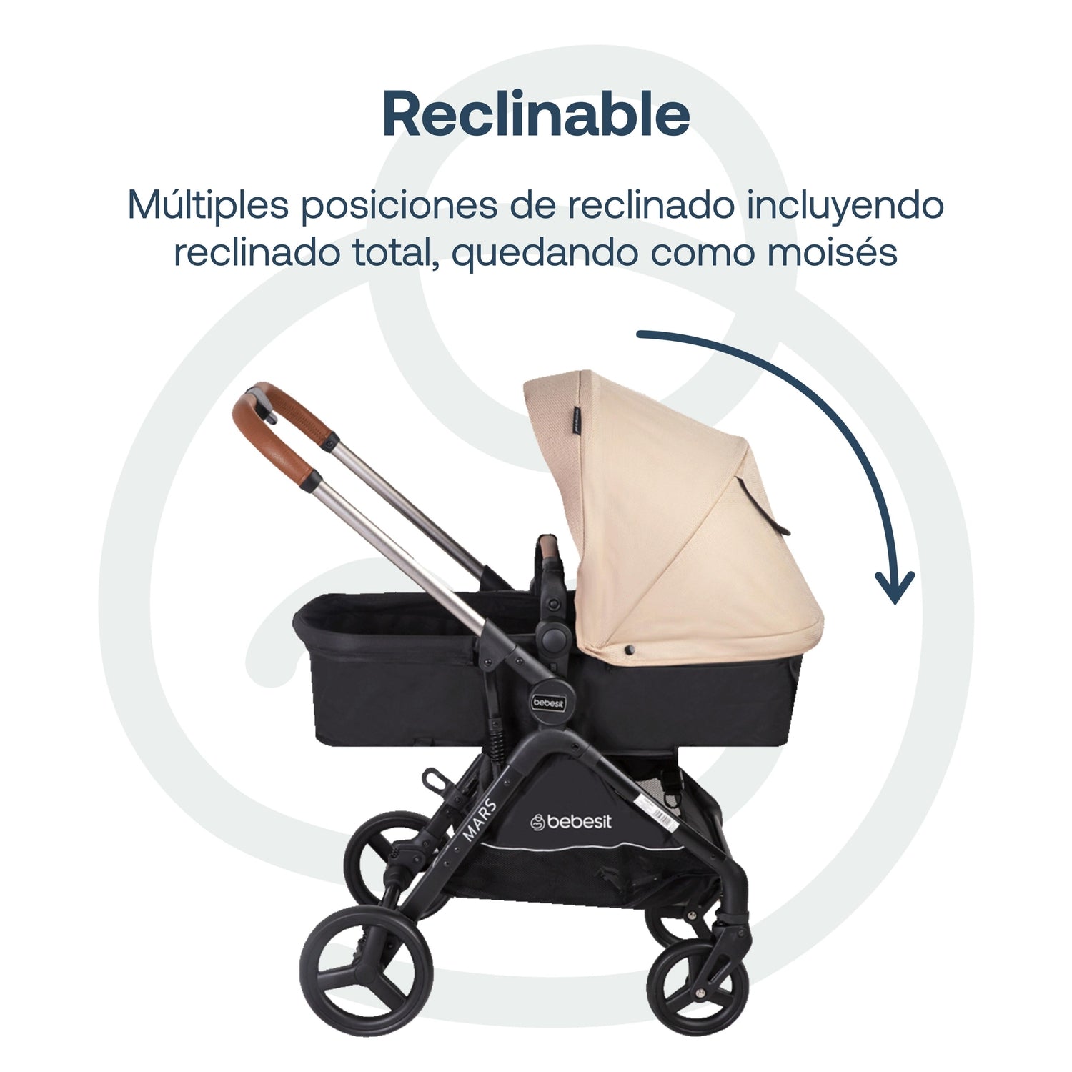 Coche Cuna travel system Mars LX Beige