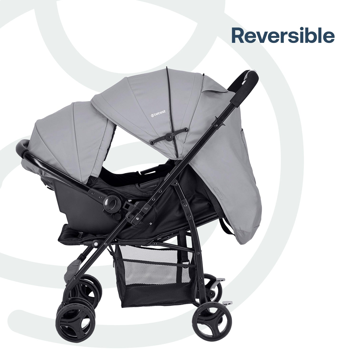 Coche Travel System Go Lite Gris