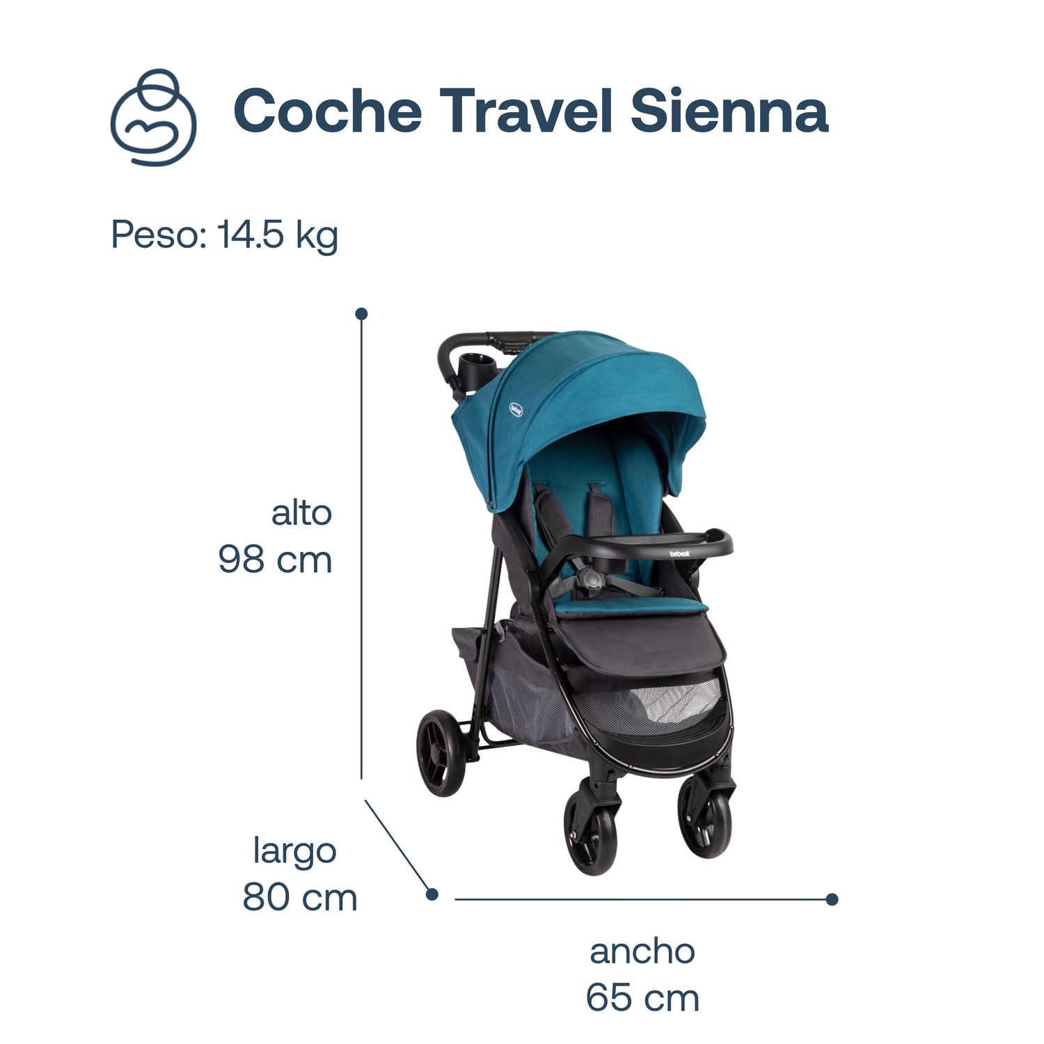 Coche Travel Sienna Azul