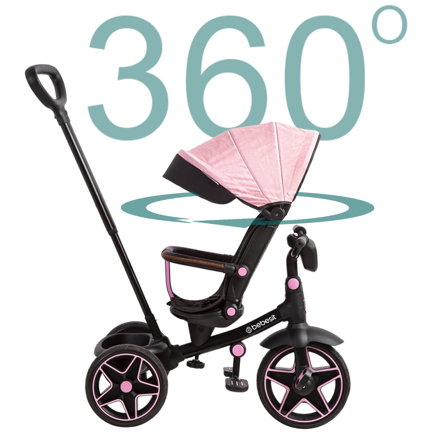 Triciclo Infantil Explorer Rosado Bebesit