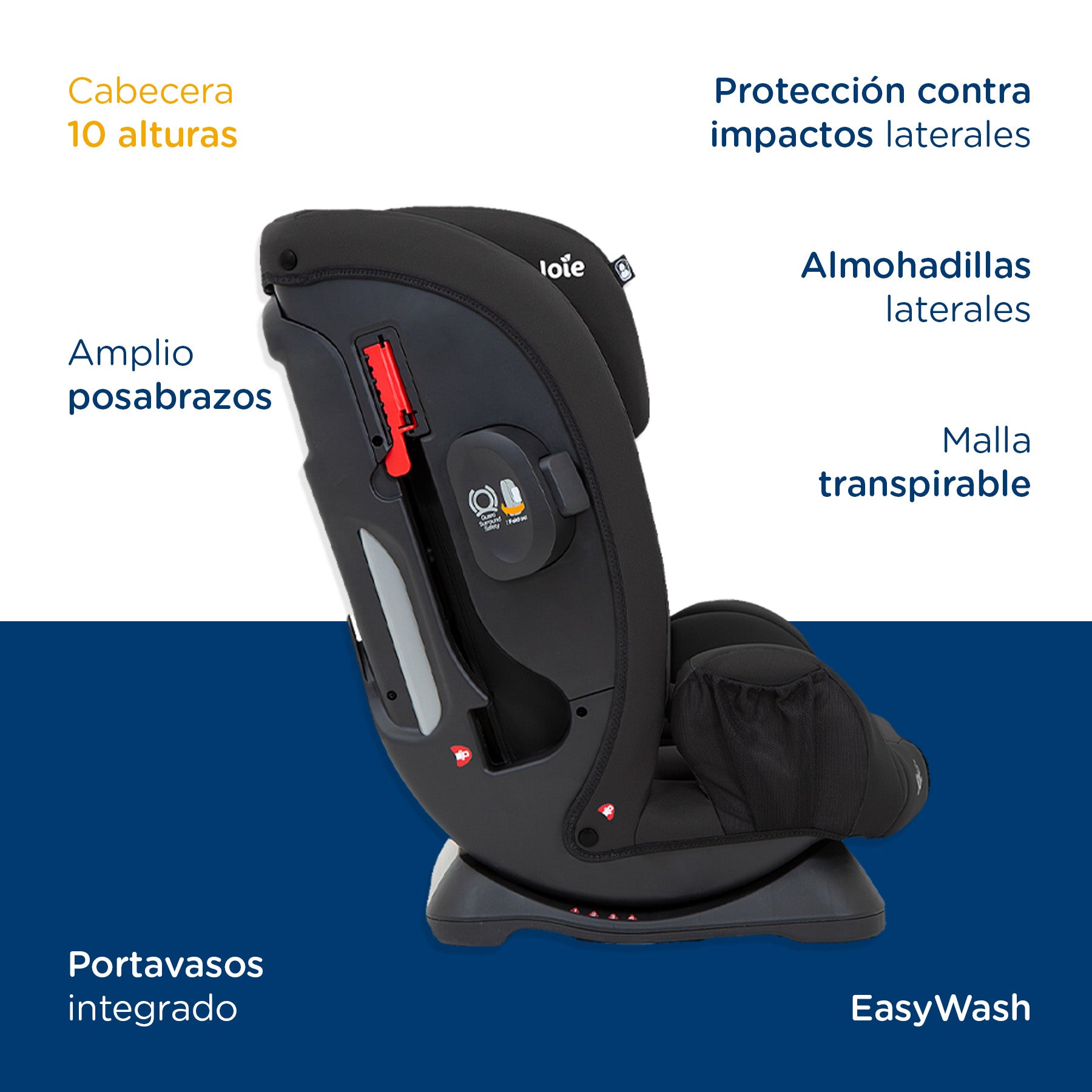 Silla de Auto Combinada Fortifi Coal
