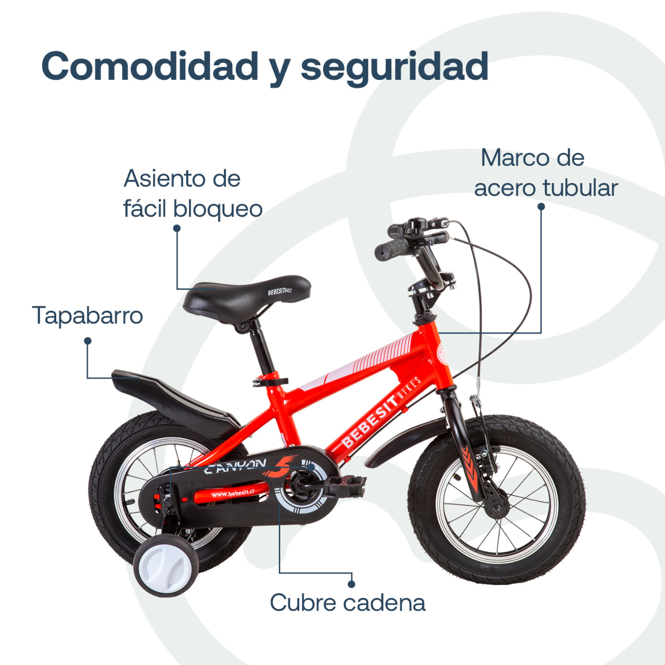Bicicleta Infantil Canyon Aro 12 Roja