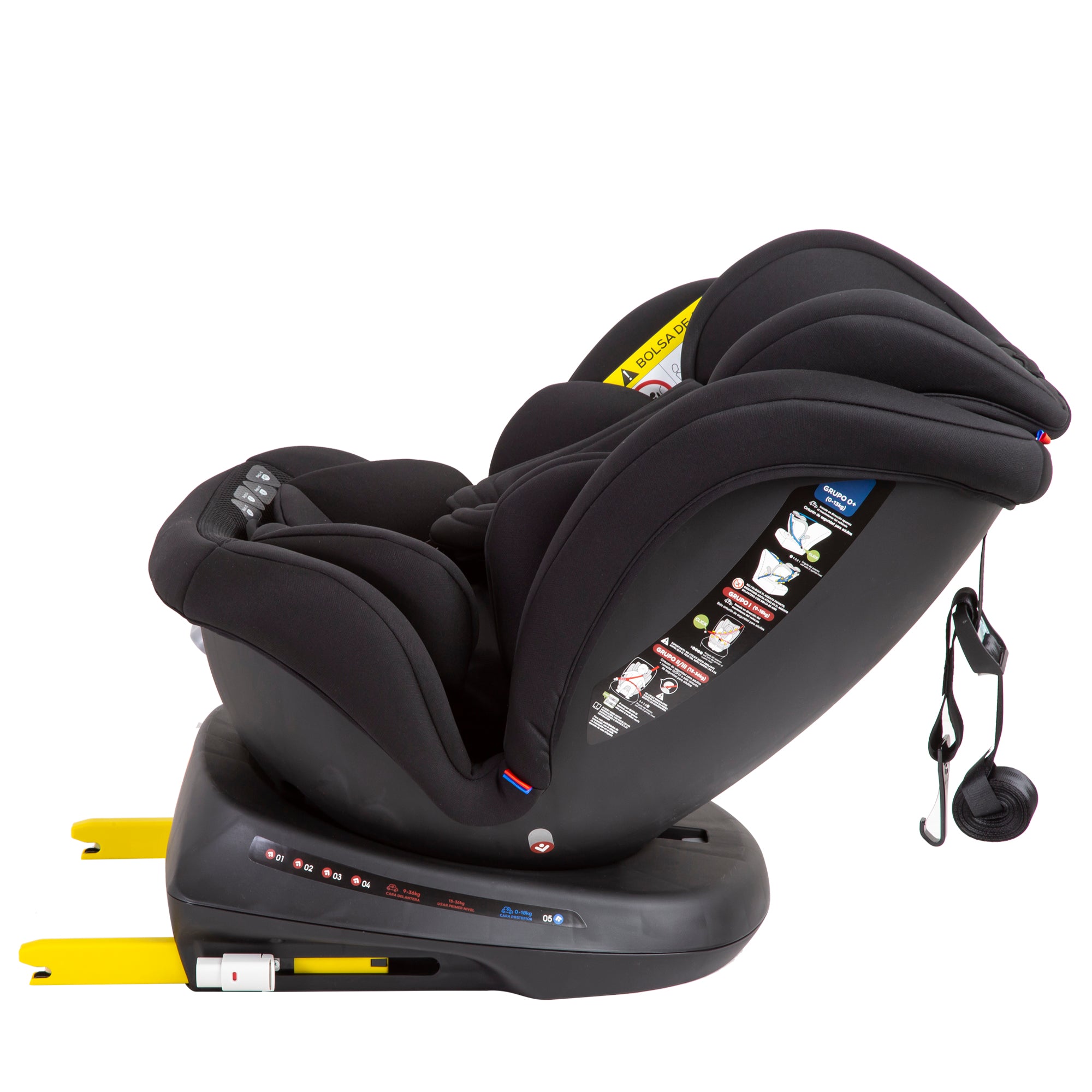 Silla de Auto Convertible Supra 360° Negra