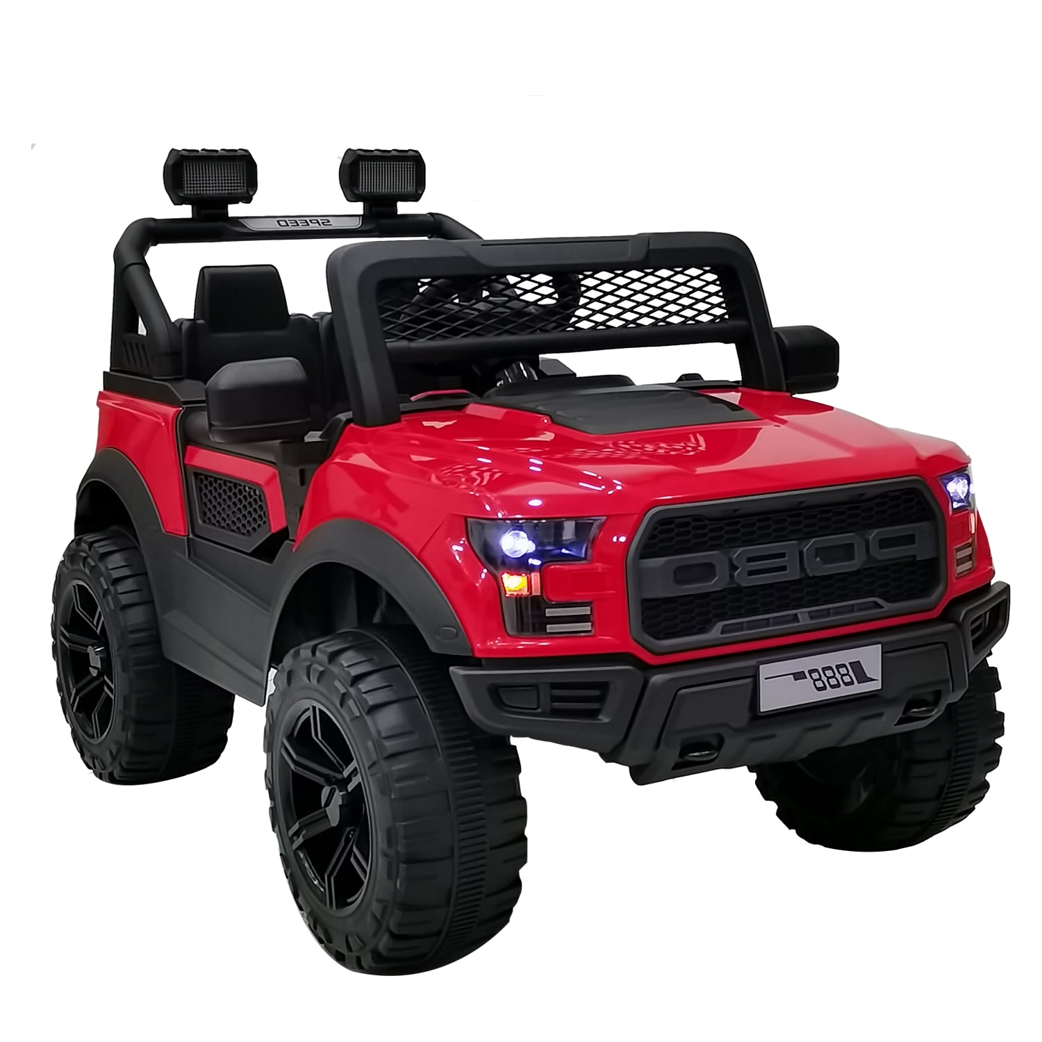 Camioneta Eléctrica FullExpedition Niños Niñas Infantil Rojo