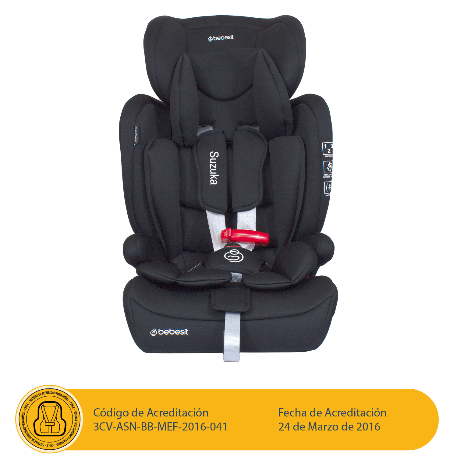 Silla de Auto Butaca Suzuka Negra