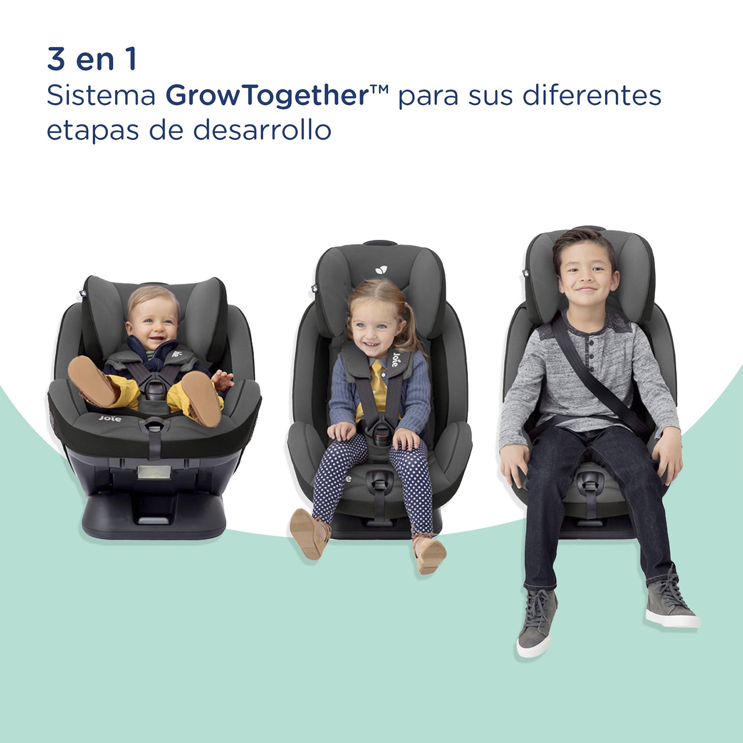 Silla de Auto Convertible Stages Gray Flannel