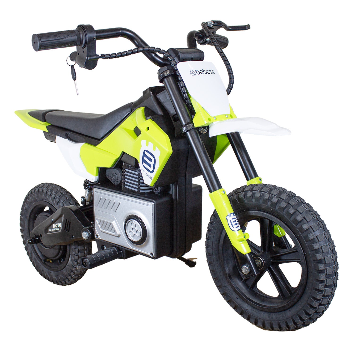 Moto Eléctrica Minicross 24V Niños y Niñas Infantil Verde