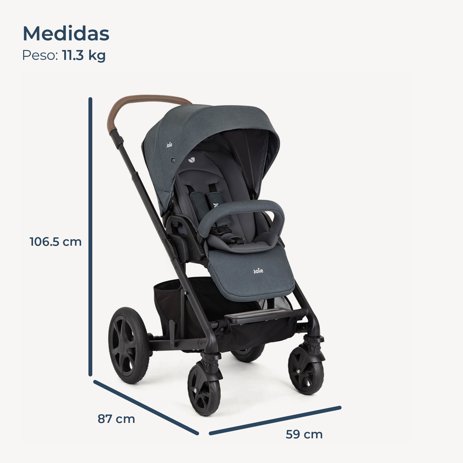 Coche Travel System Chrom Trio Ember Joie