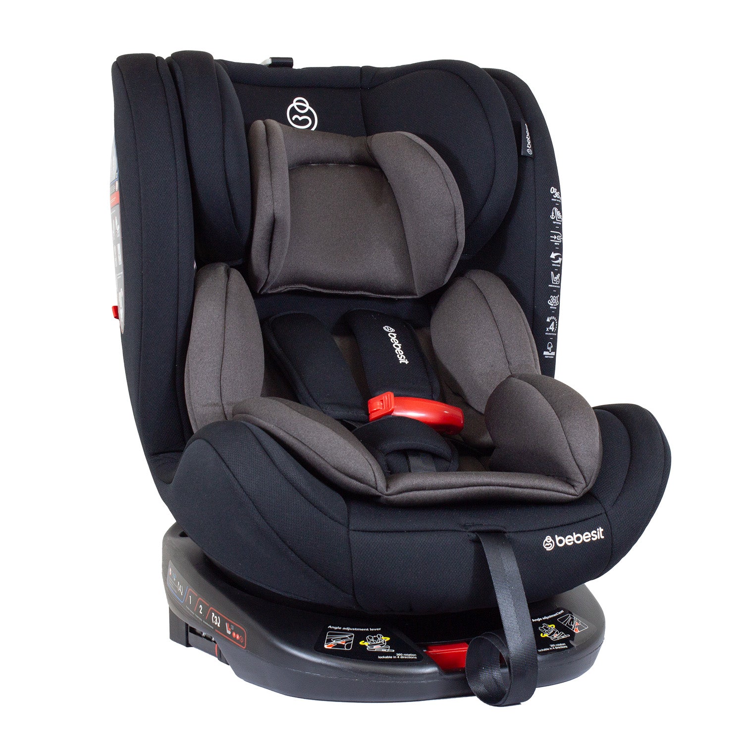 Silla de Auto Convertible 360 OneFix Dark Brown